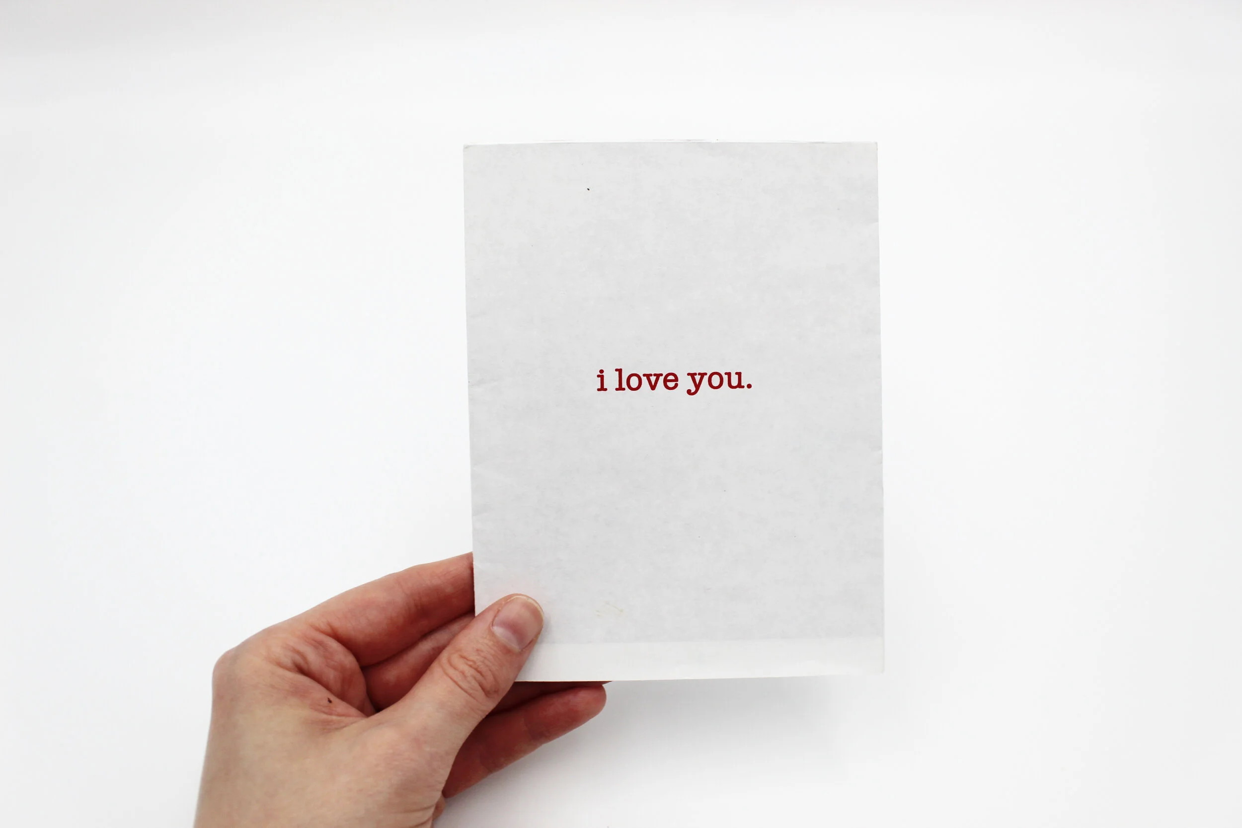 I love you: Repetition is the Best Way to Learn, Inkjet Print, 11x17 inches, 2017