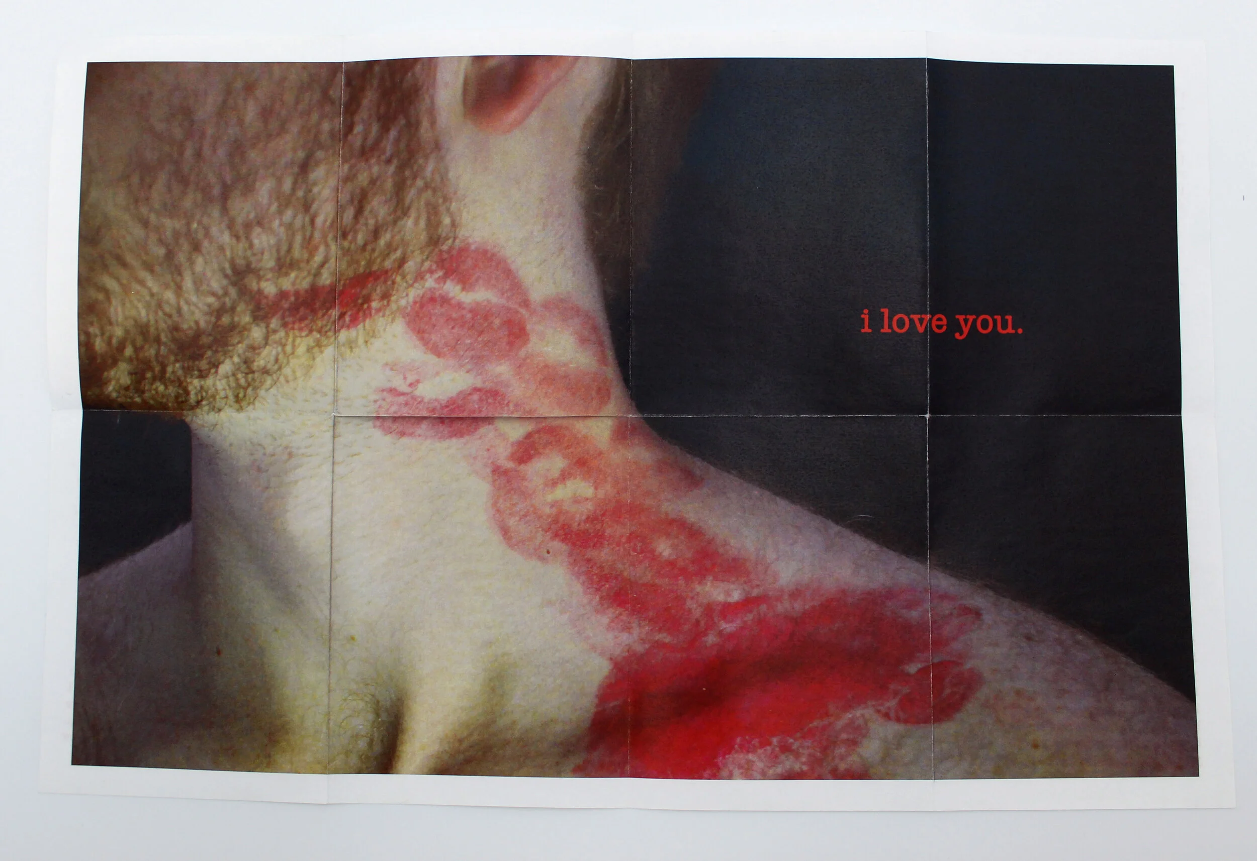 I love you: Repetition is the Best Way to Learn, Inkjet Print, 11x17 inches, 2017
