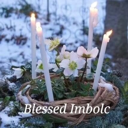 Imbolc means &quot;In the belly of the mother&quot;

This could reference the stirrings of the seeds tucked deep into mother Earth, or the seeds of new beginnings within your Self.

Imbolc marks the halfway point between Winter Solstice and Spring Eq