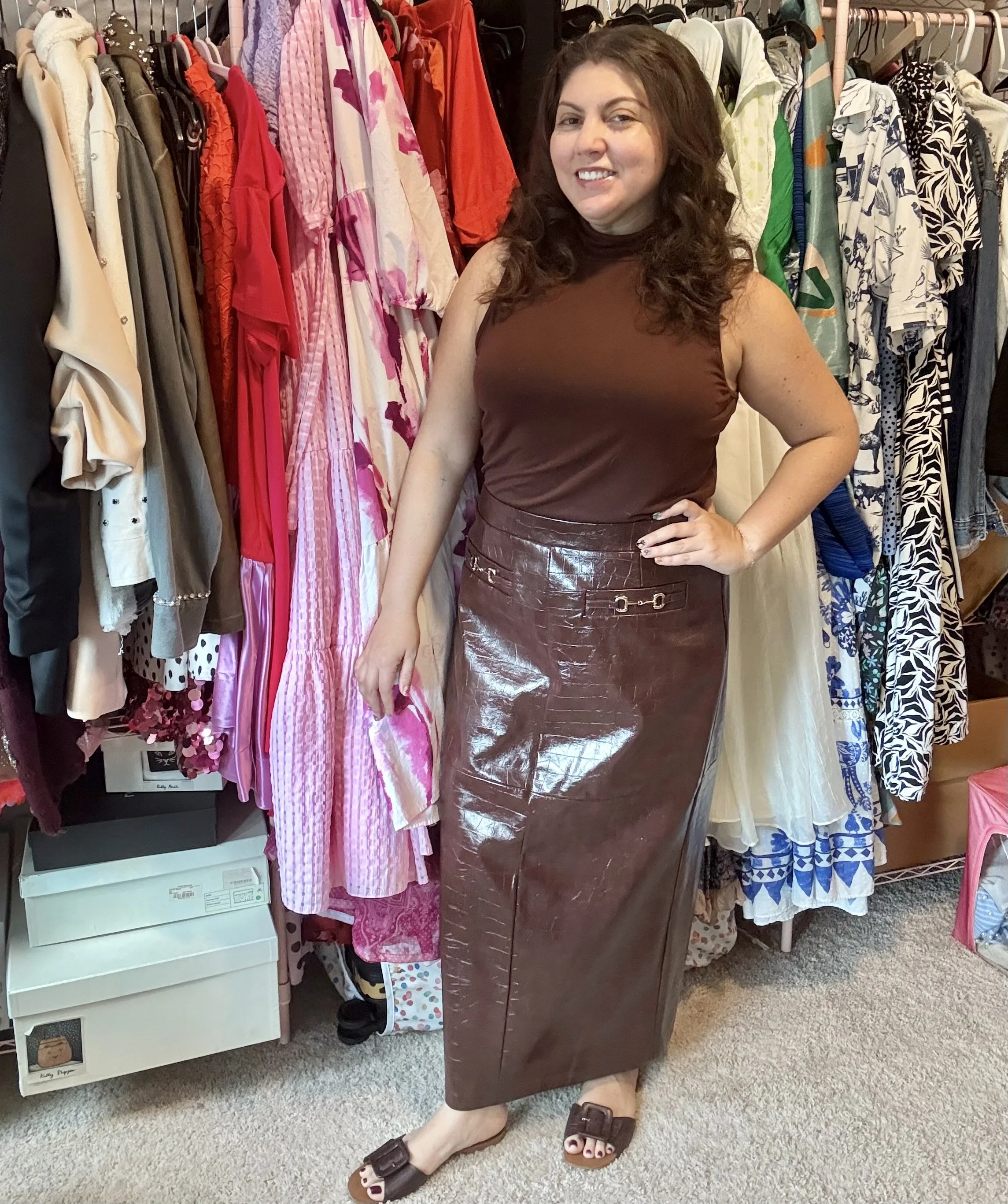 Avec Les Filles Croc Skirt