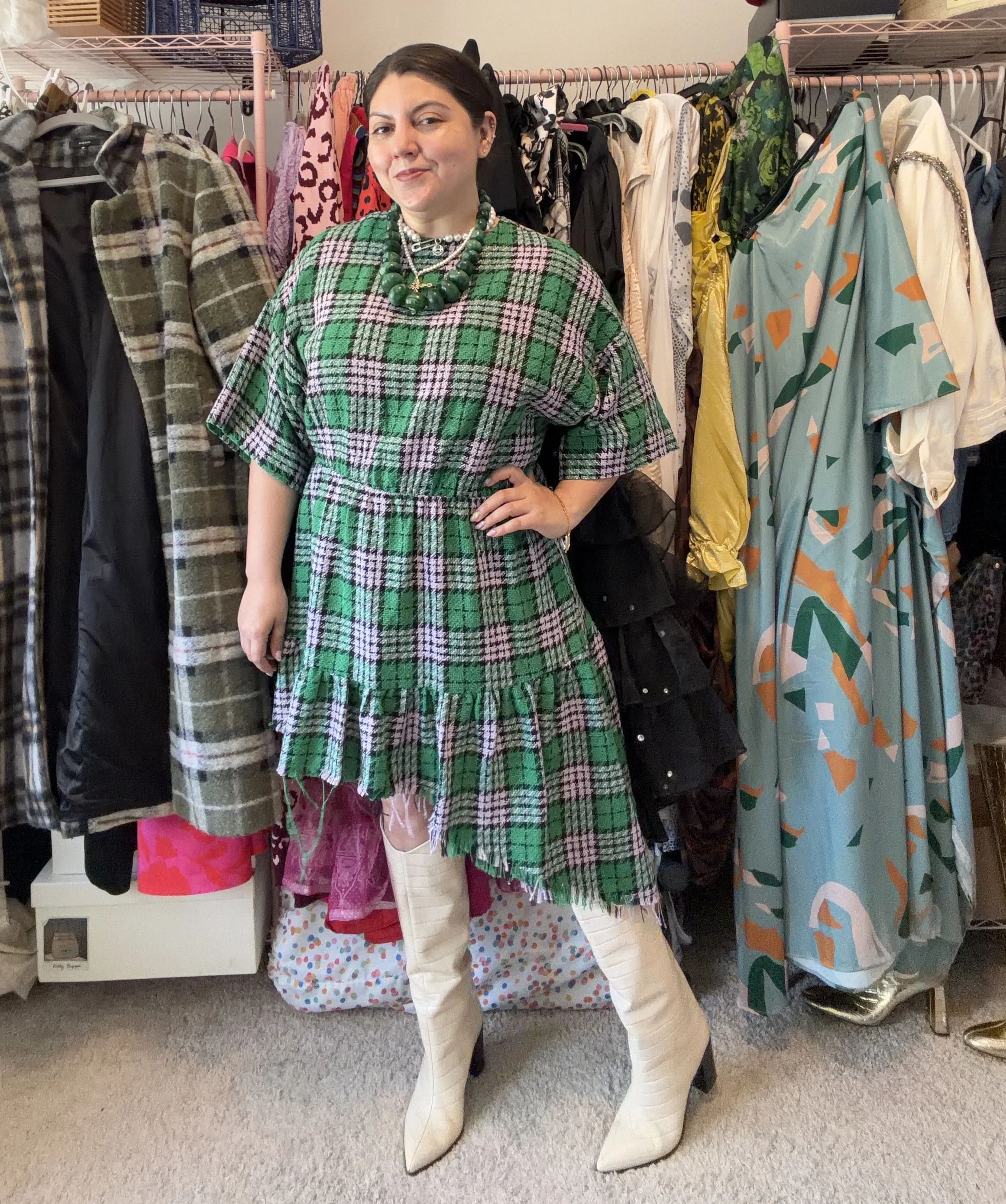ASOS Plaid Dress Green St. Patrick's Day 2026
