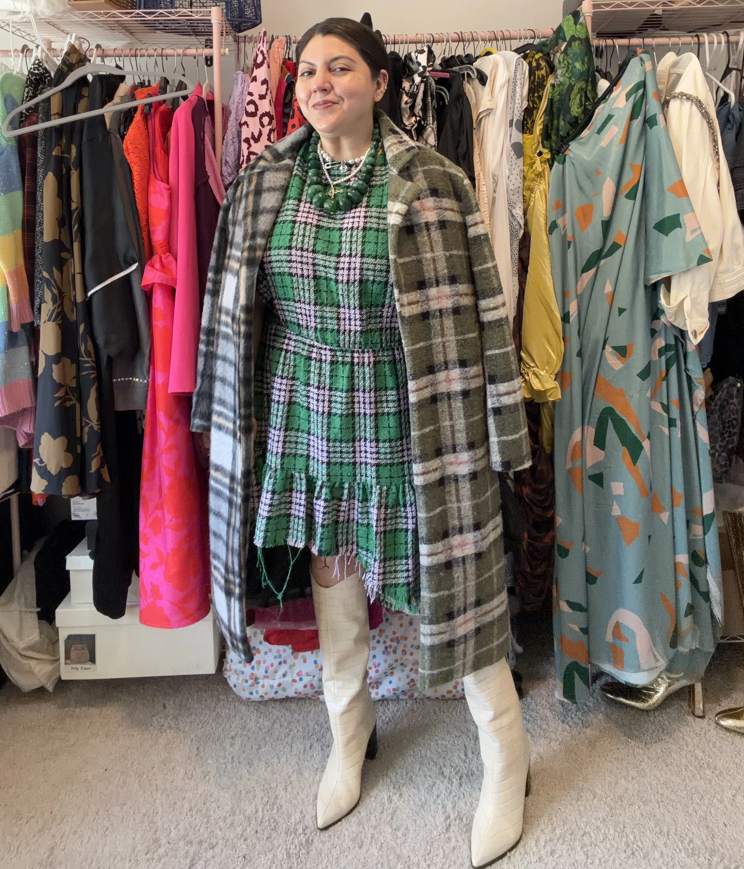 St. Patrick's Day OOTD 2026 Green Plaid