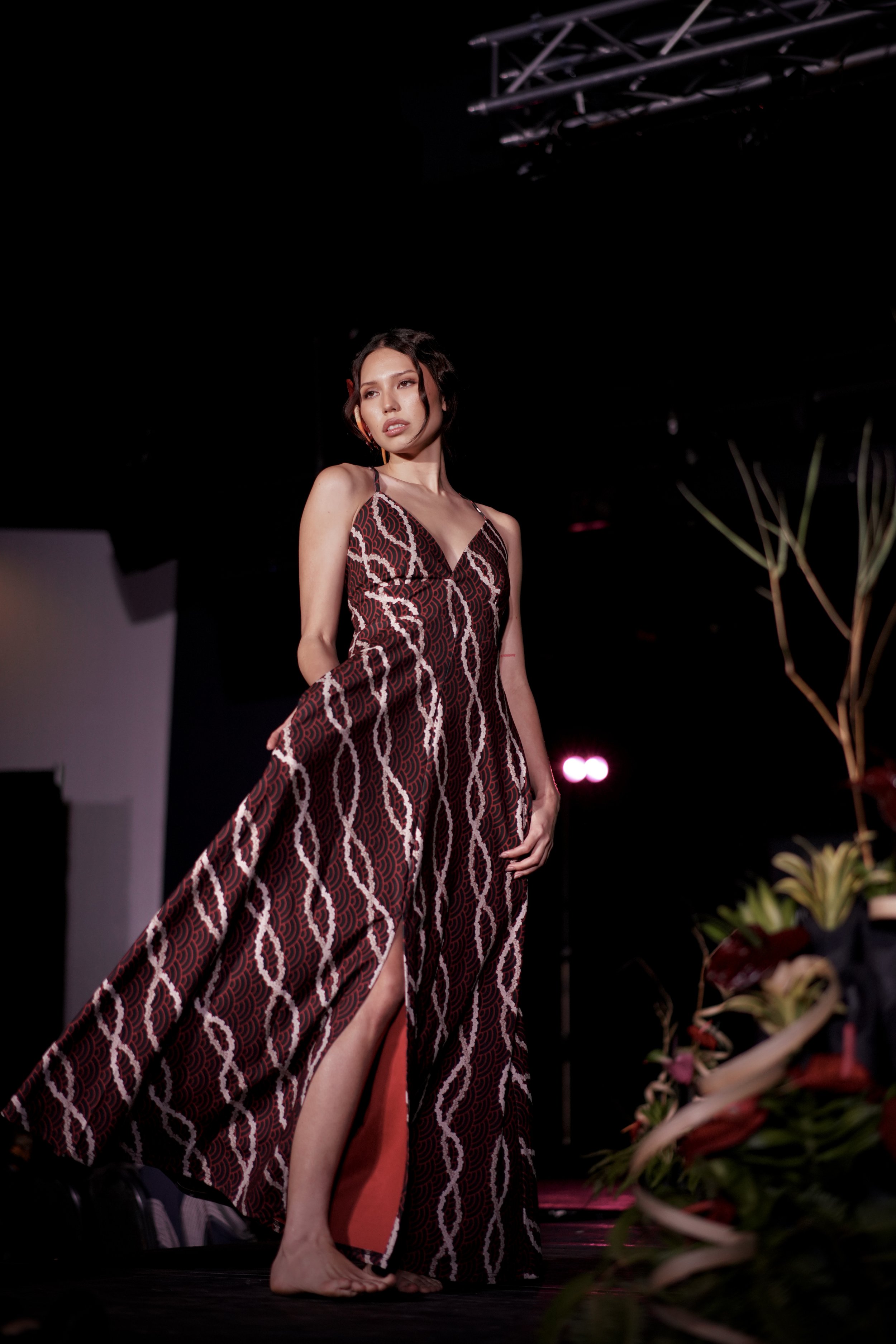 Ola Long Dress | Berry Wine | Pupu Aloha