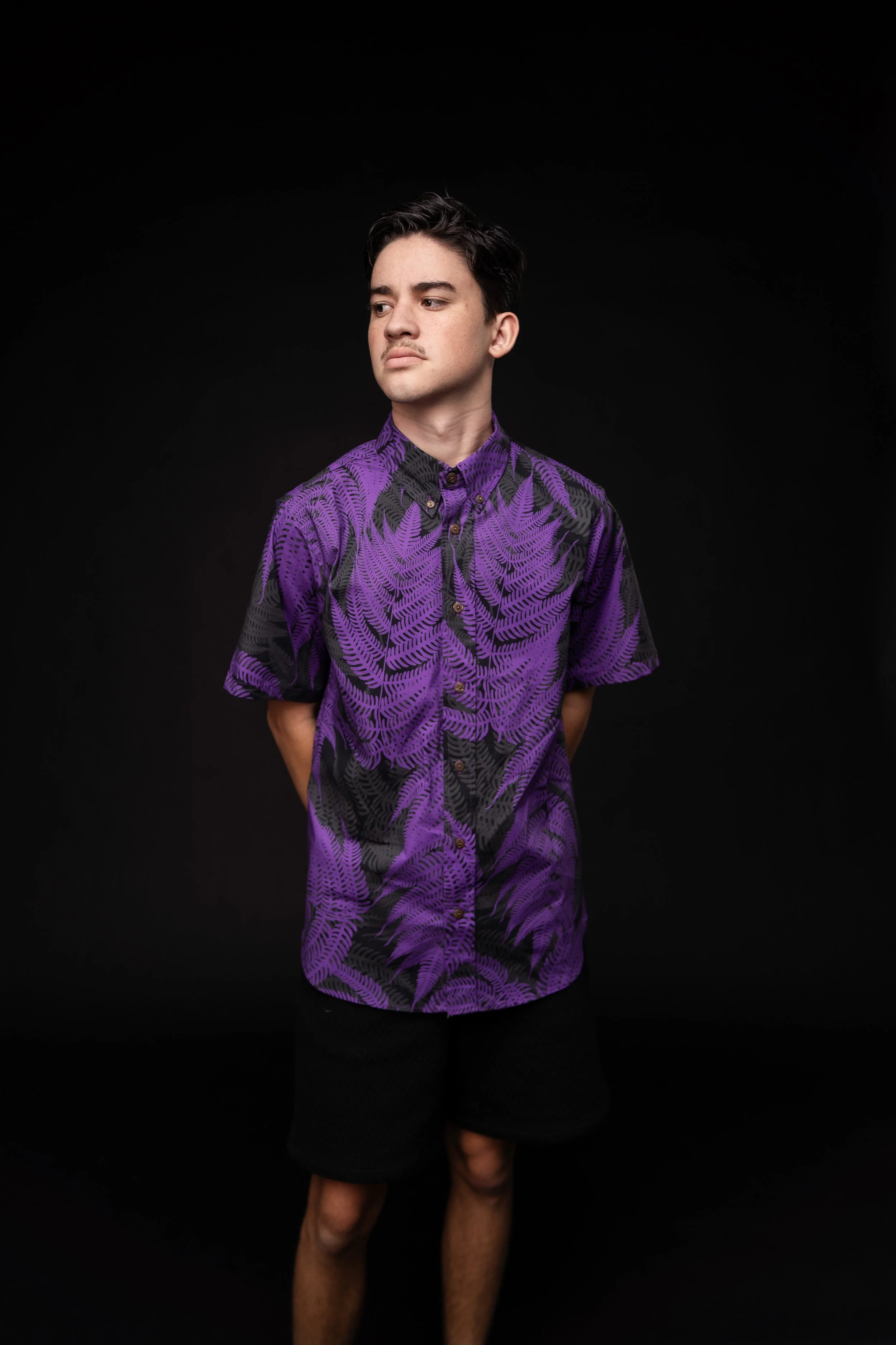 Kane Button Down | Poni/Black | Palapalai