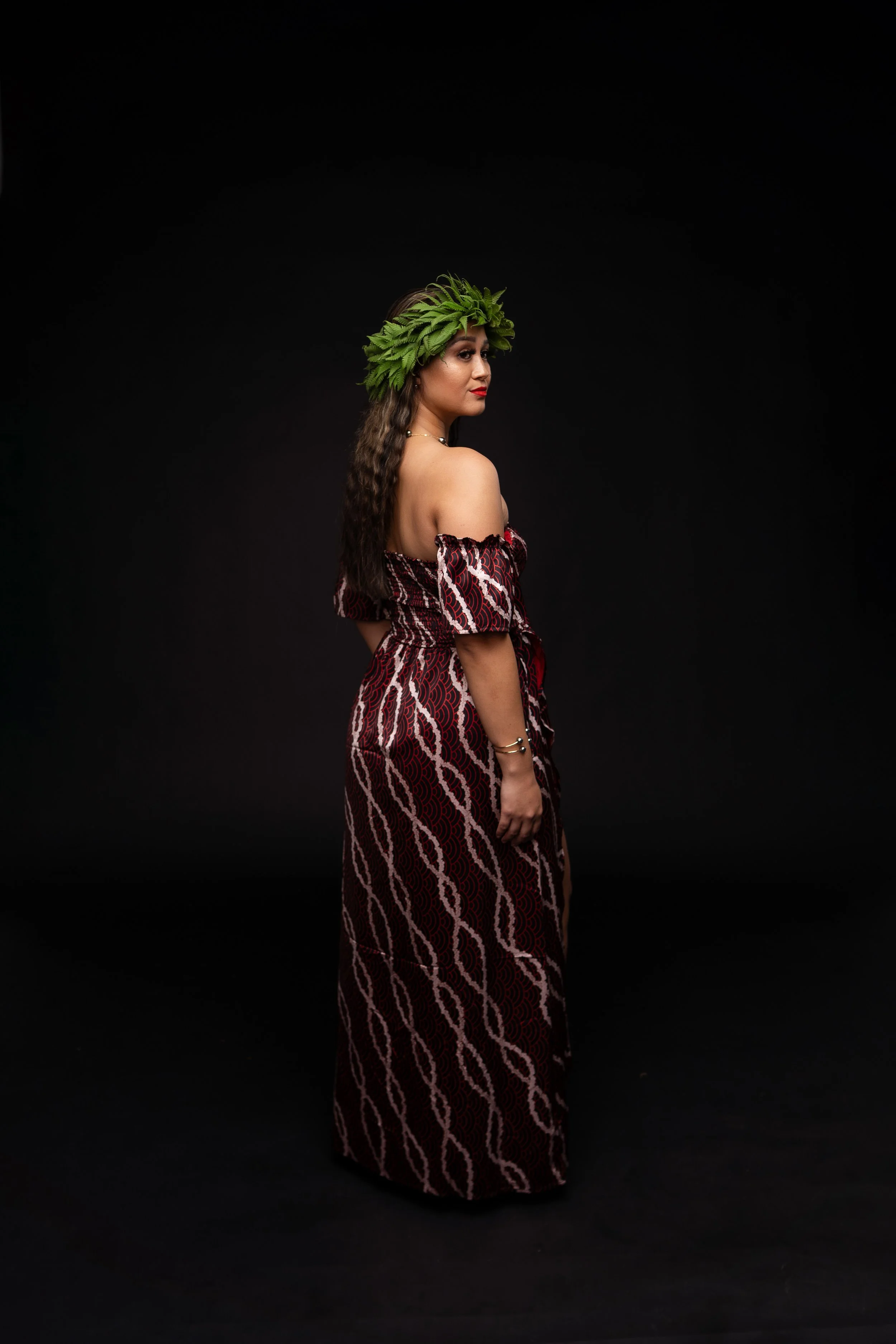 Princess Long Dress | Berry Wine | Pupu Aloha