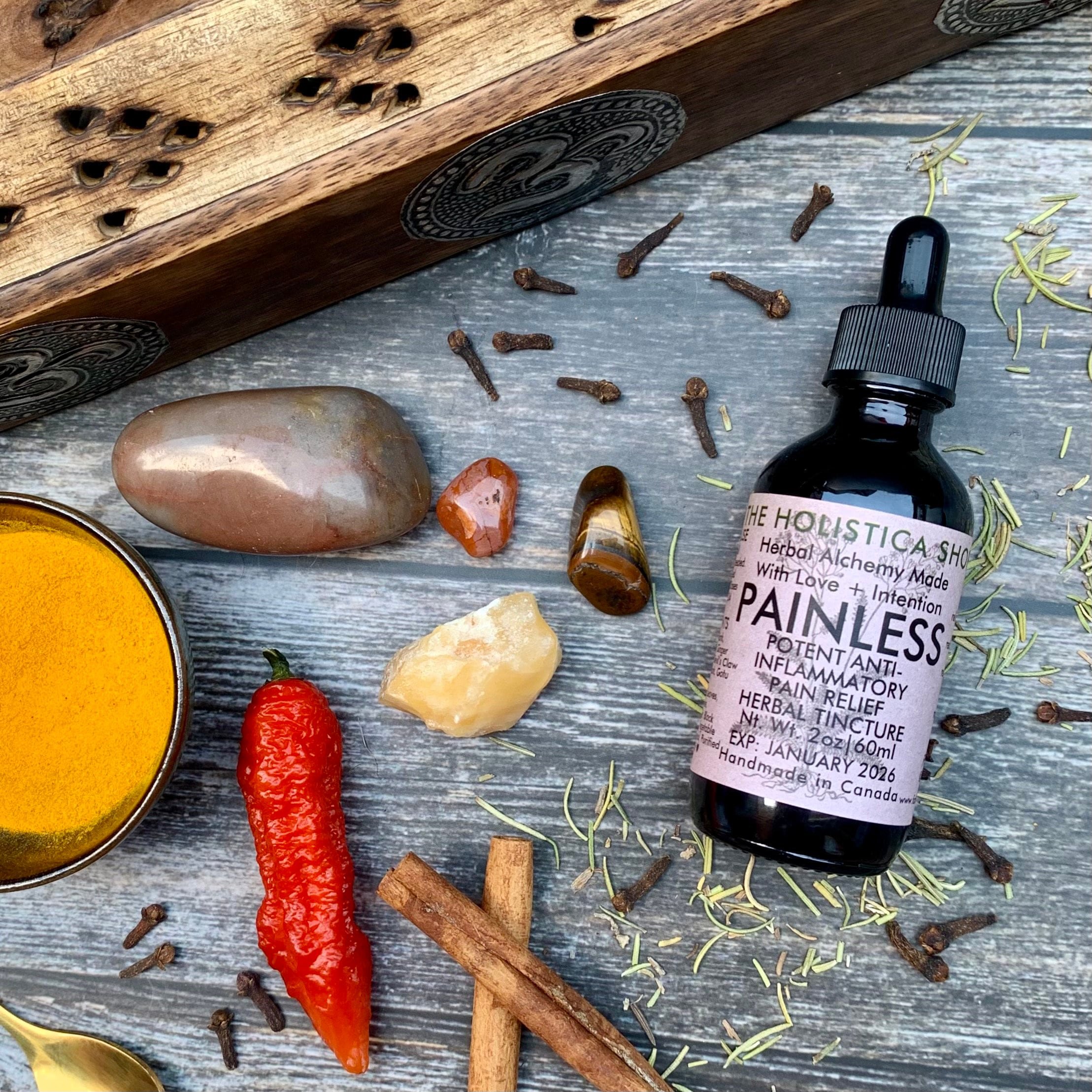 Painless | Organic Potent Anti-Inflammatory Pain Relief Herbal Tincture