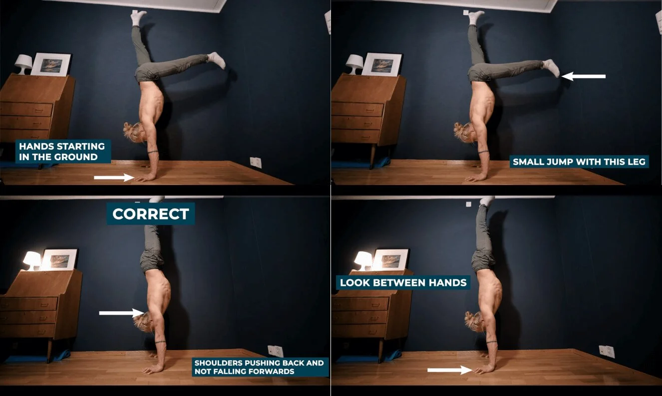Handstand Kick Position How to Handstand Kick Up — BERG MOVEMENT