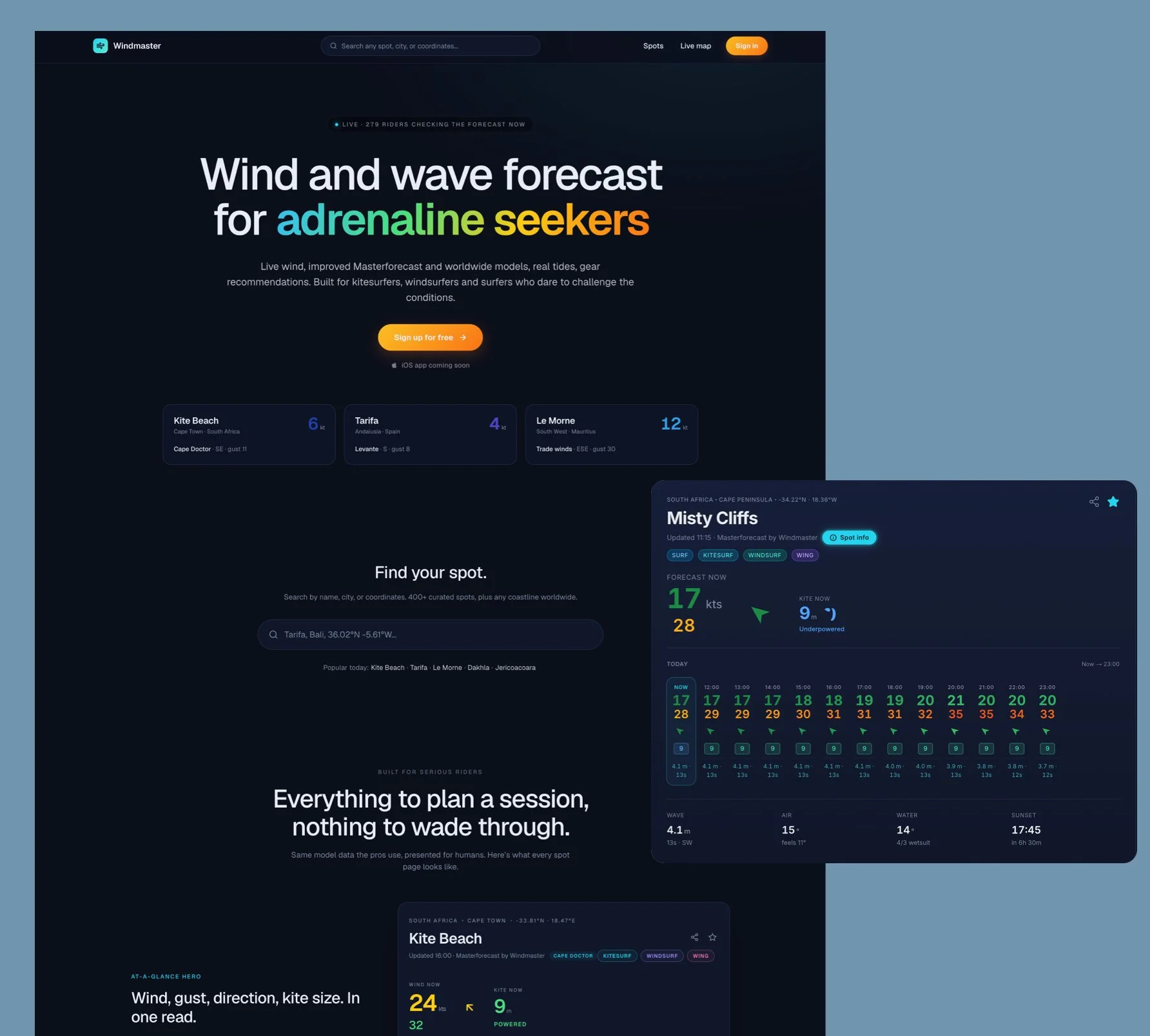 Windmaster - wind and wave forecast