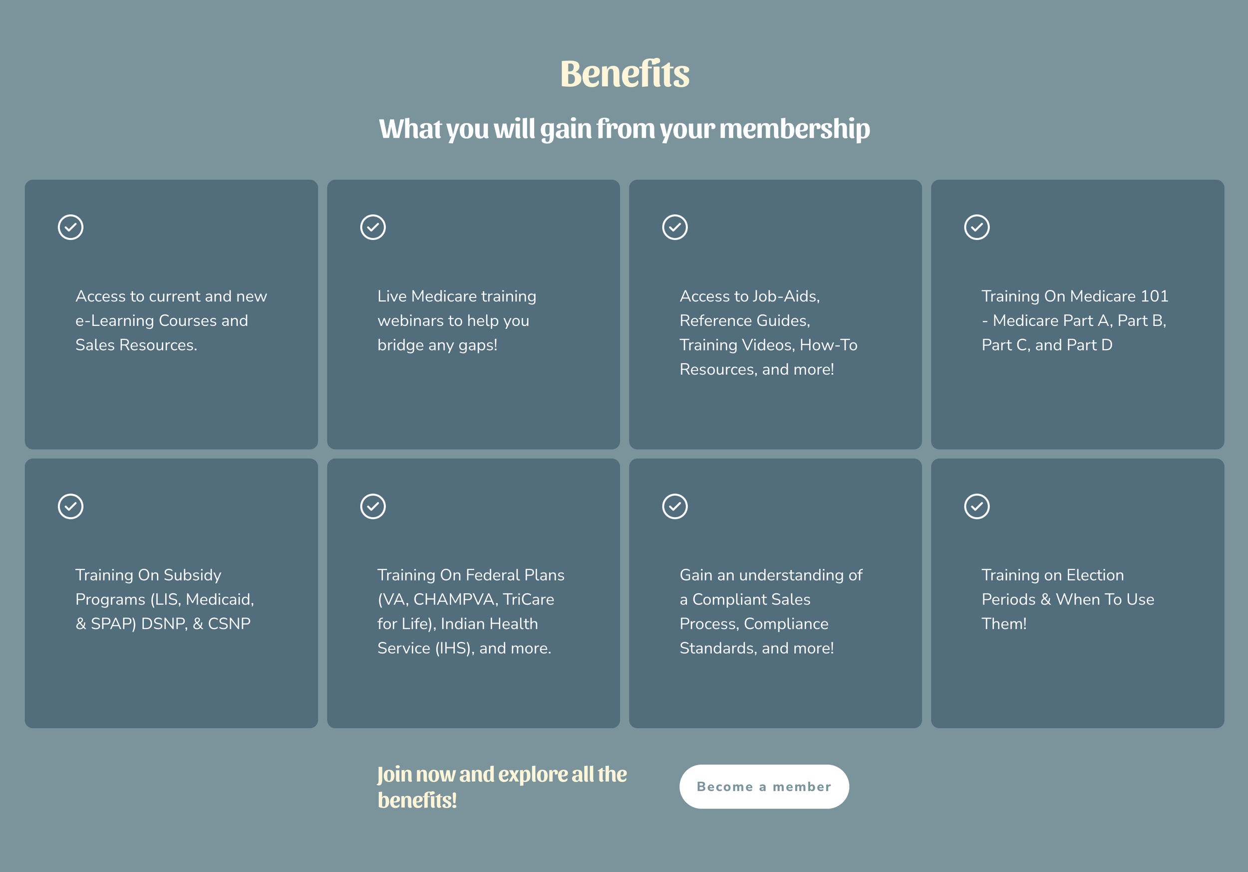 Insurance Training HQ - Benefits