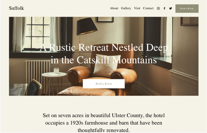 Squarespace template