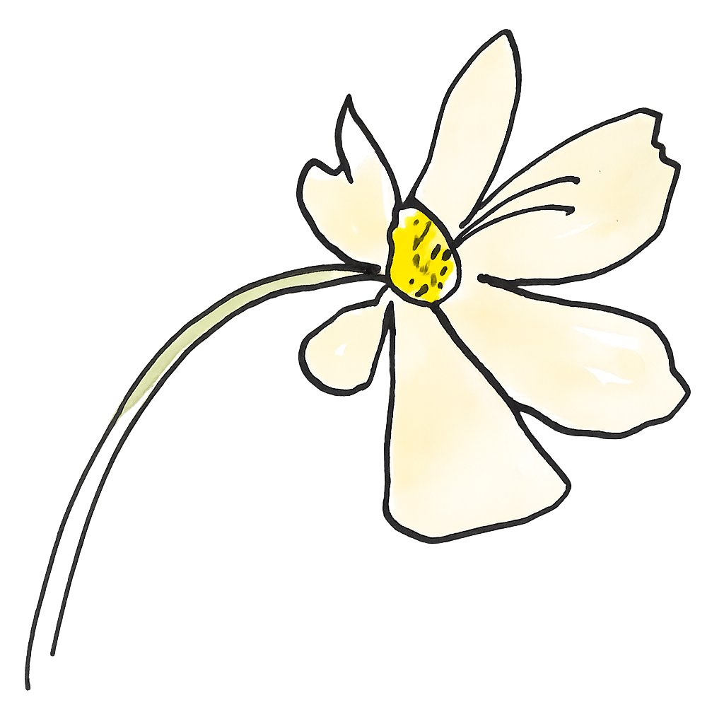 Bare Beauty pale flower logo
