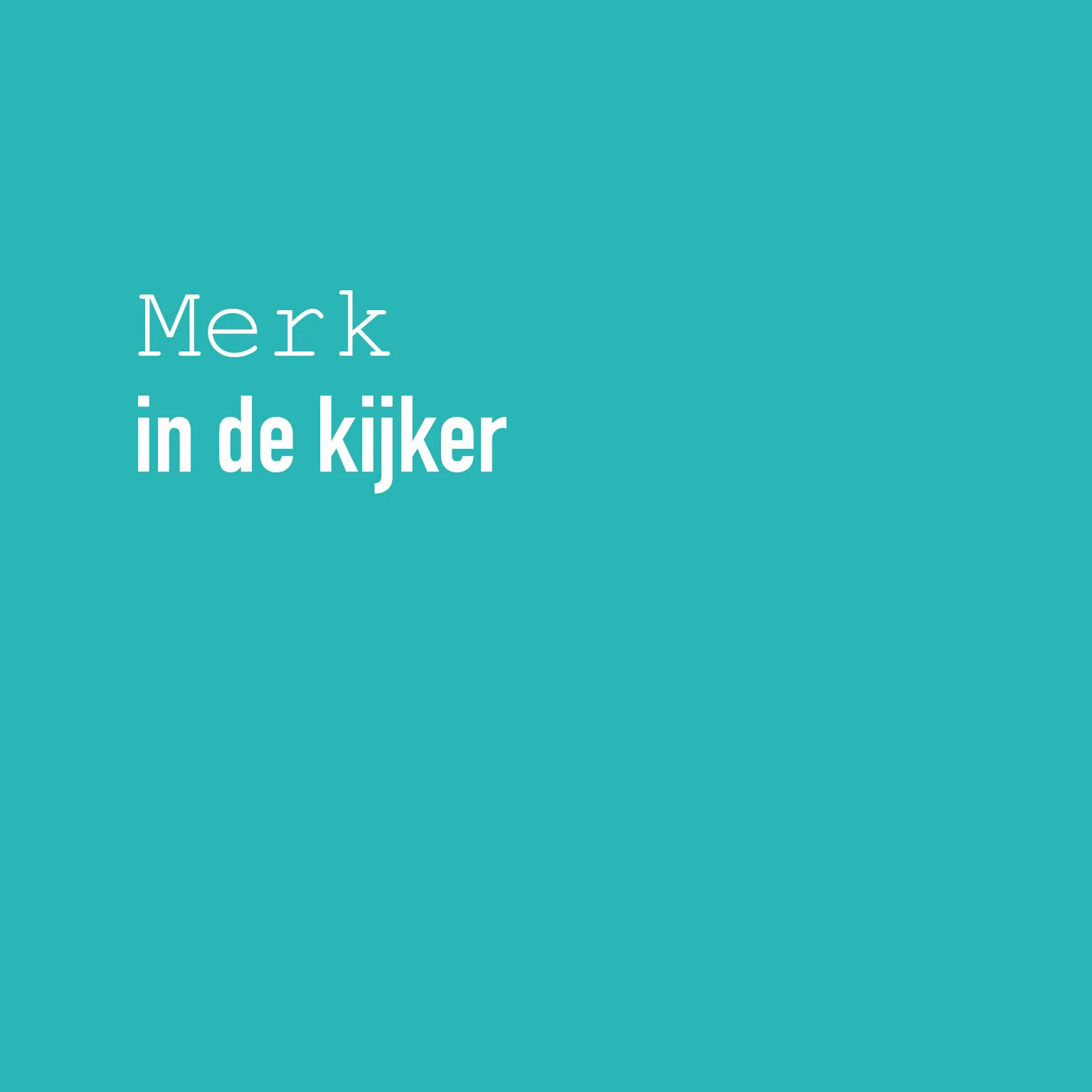 Artikel in de kijker: Komt Goed