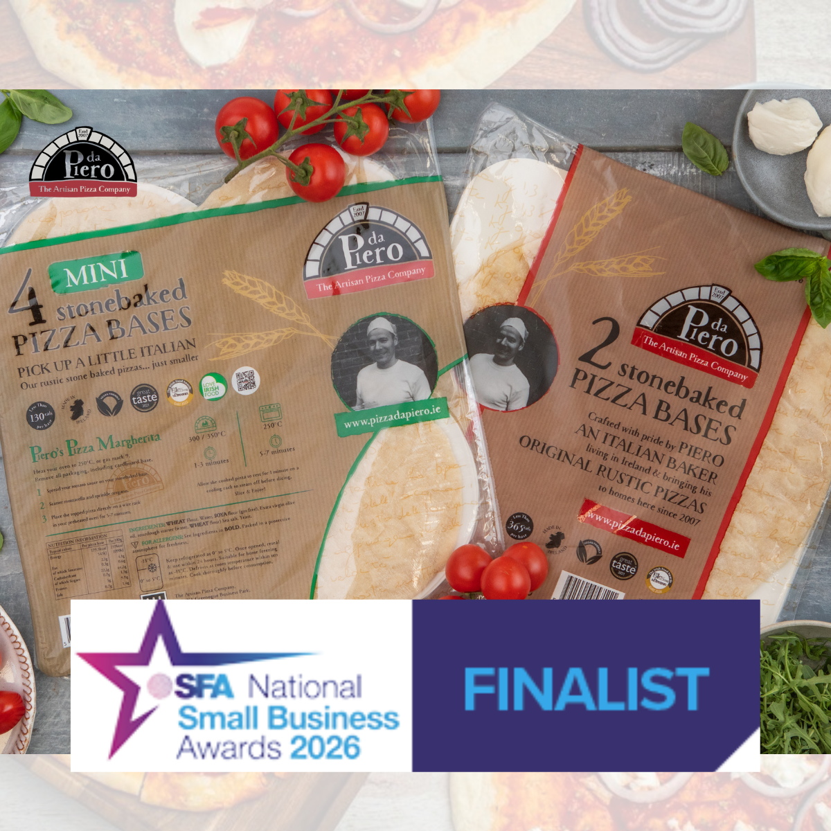 Pizza da Piero Named Finalist in the SFA National Small Business Awards 2026