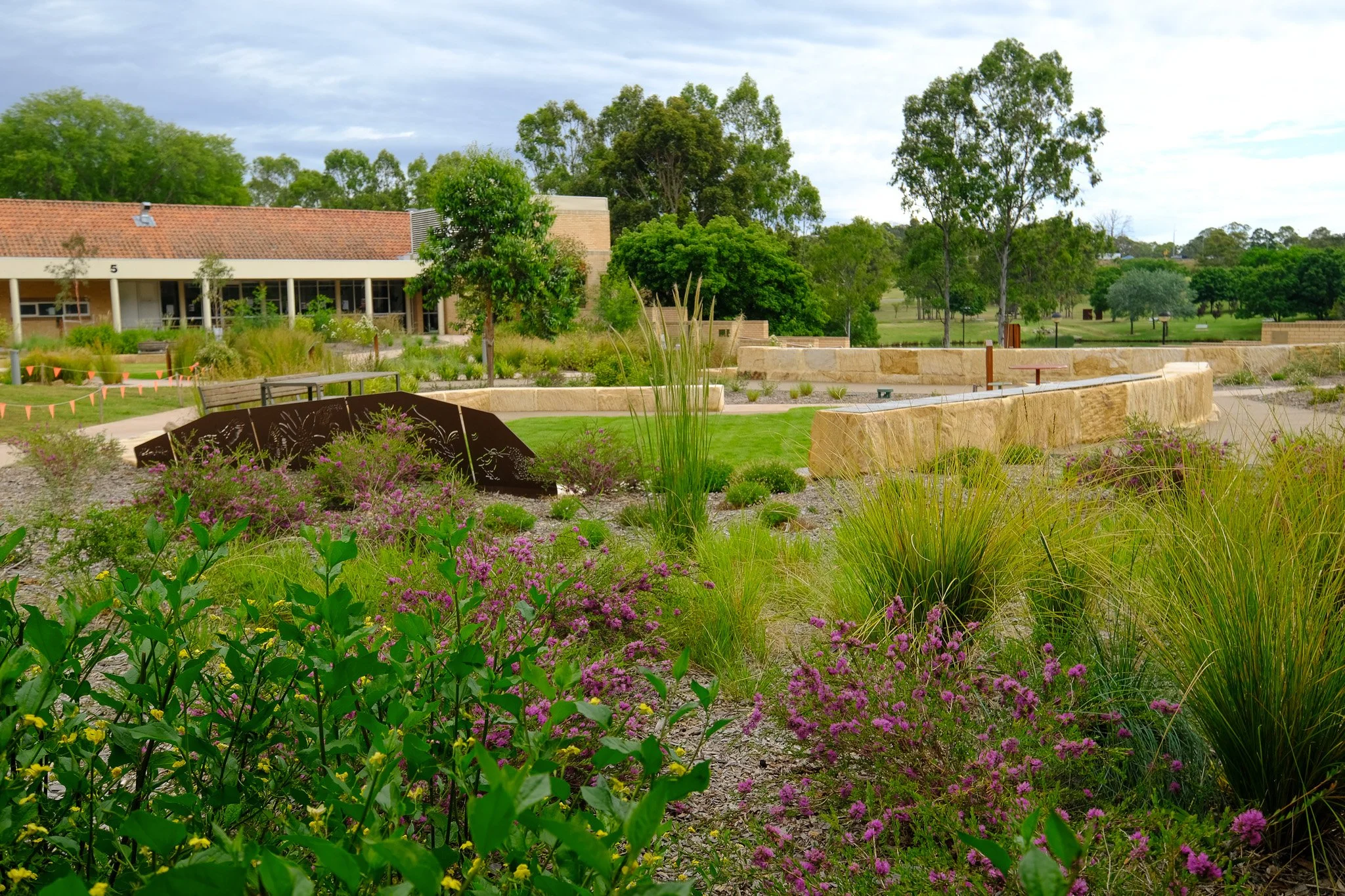 Native garden seat sandstone