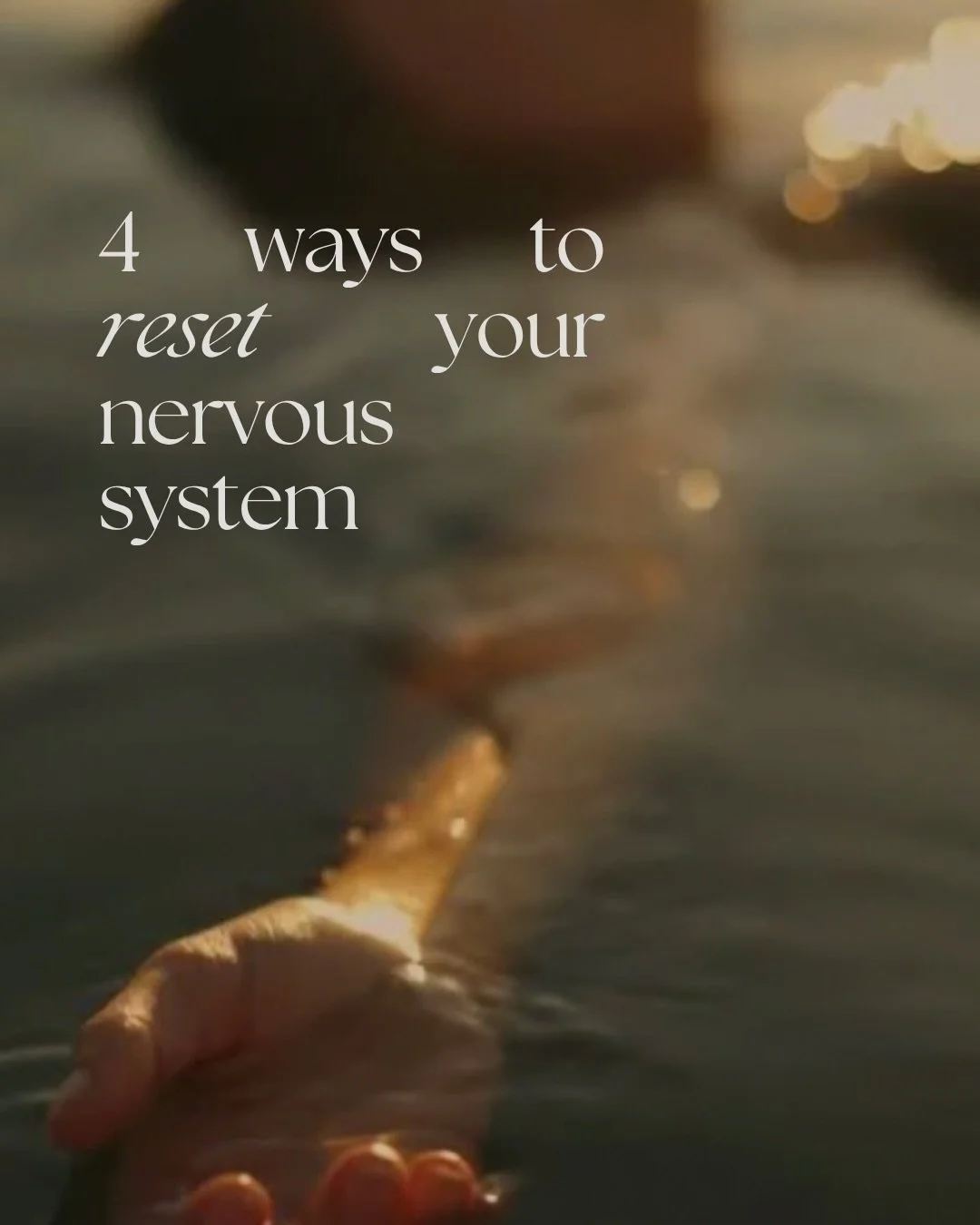 Your nervous system shapes everything.
How you wake in the morning.
How you fall asleep at night.  How you respond to stress.
How you interact with the world around you. 
 How you digest, rest, cycle, and connect.
It is the quiet foundation beneath i