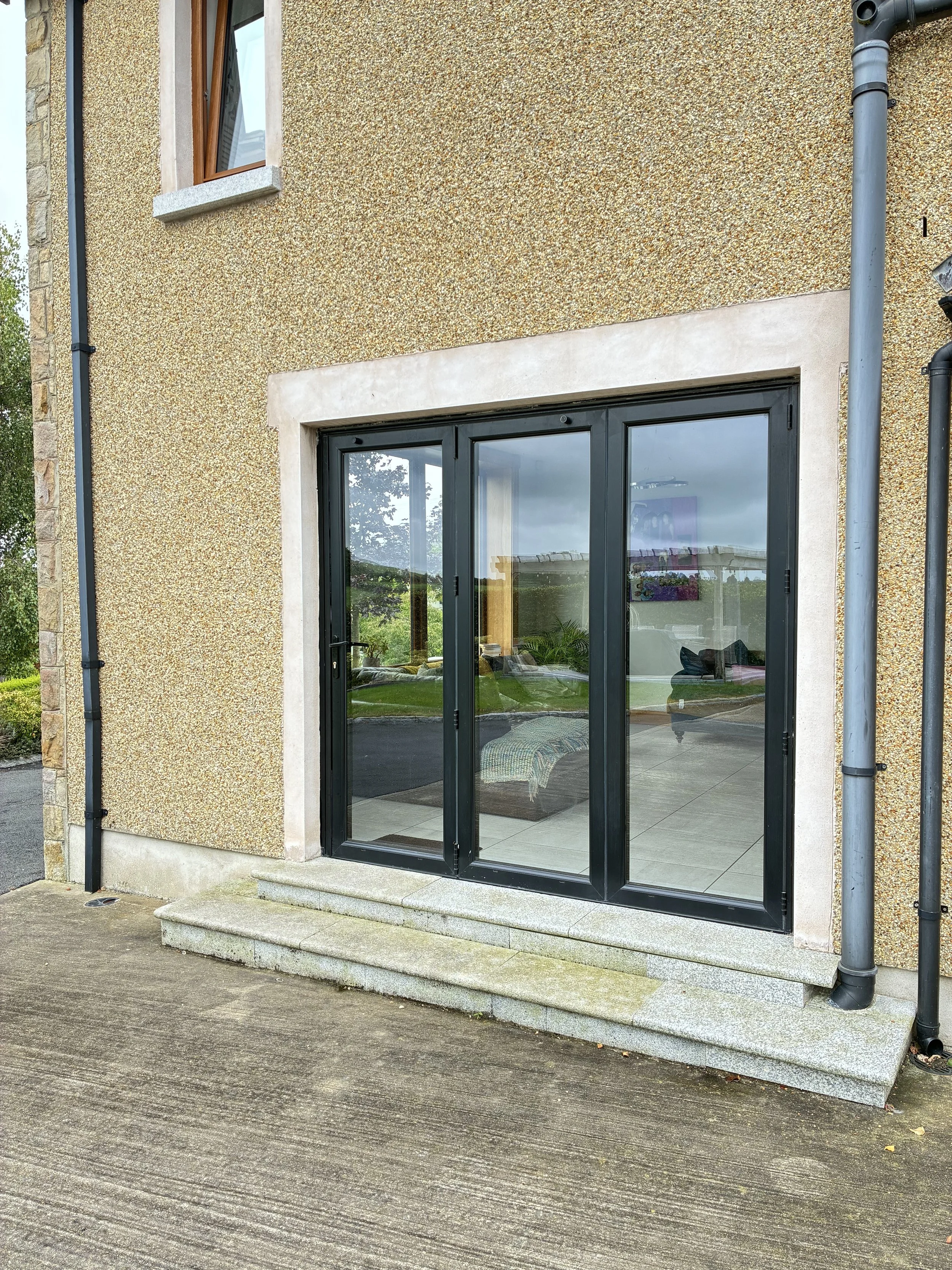 Black Bi-Fold Door