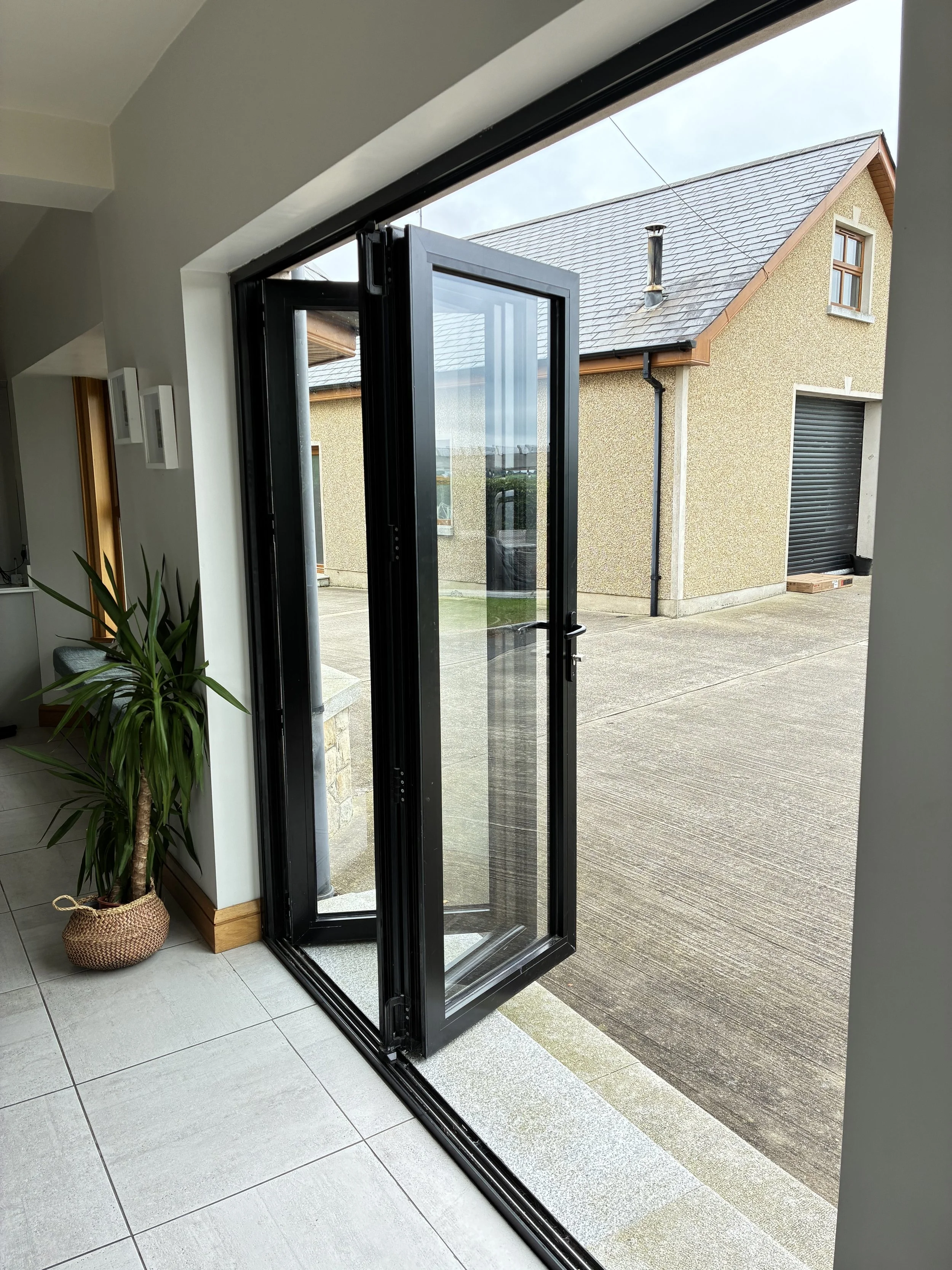 Black Bi-Fold Door