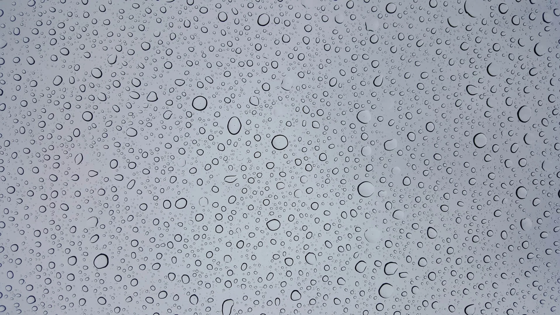 Rain on a window by Mike Newbry