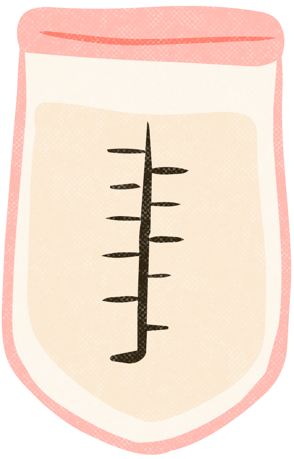 Close-up of a baby diaper showing the size measurement indicator with black lines and a pink waistband.