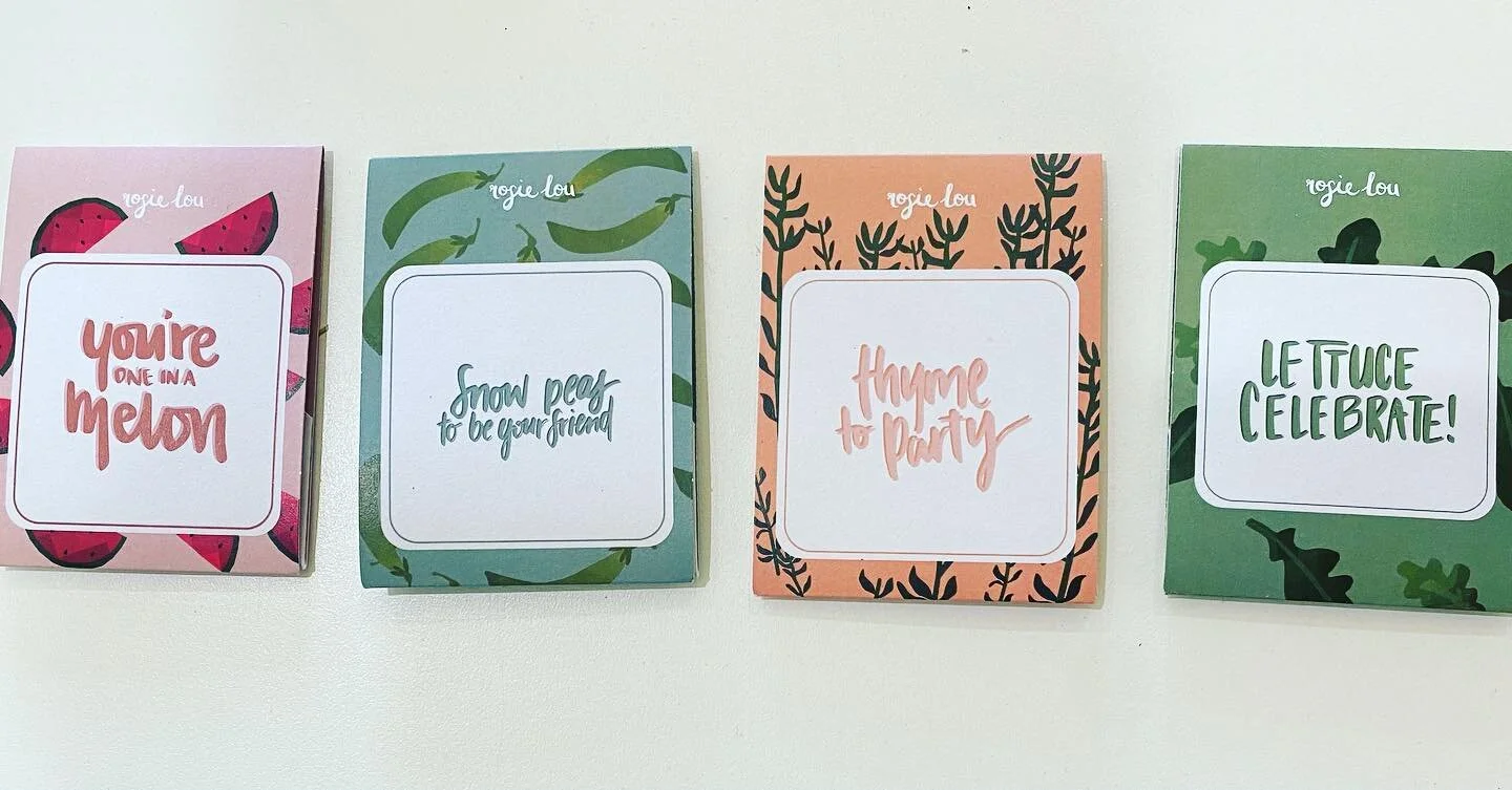 Our adorable sustainable stationary from @rosielou has arrived 👏👏👏 Check out the seed gift packs and gorgeous range greeting cards and note books we have available 😍 #lakegrace #wheatbeltwa #pathwaystowaverock #giftideas