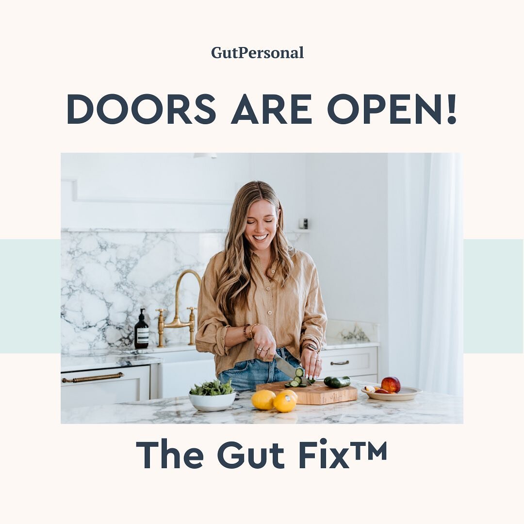 The Gut Fix Doors are OPEN 🎉⁠
⁠
Are you sick of&hellip;⁠
🚫Worrying about what foods are going to upset your stomach !?⁠
🚫Feeling frustrated that your gut issues are ruining your day/date/weekend ...⁠
⁠
The Gut Fix was created for you so you can:⁠
