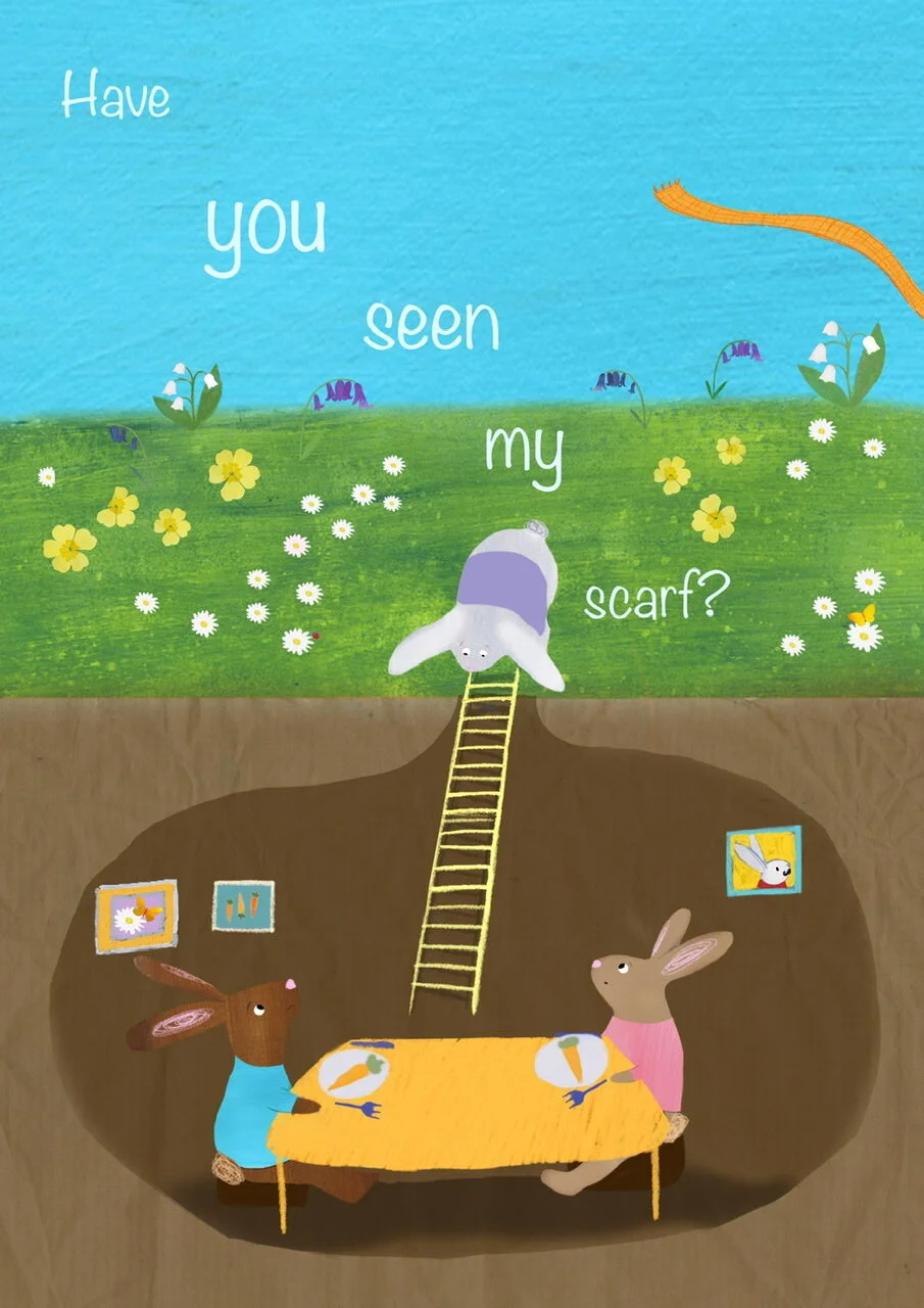  A page from my picture book about a rabbit  