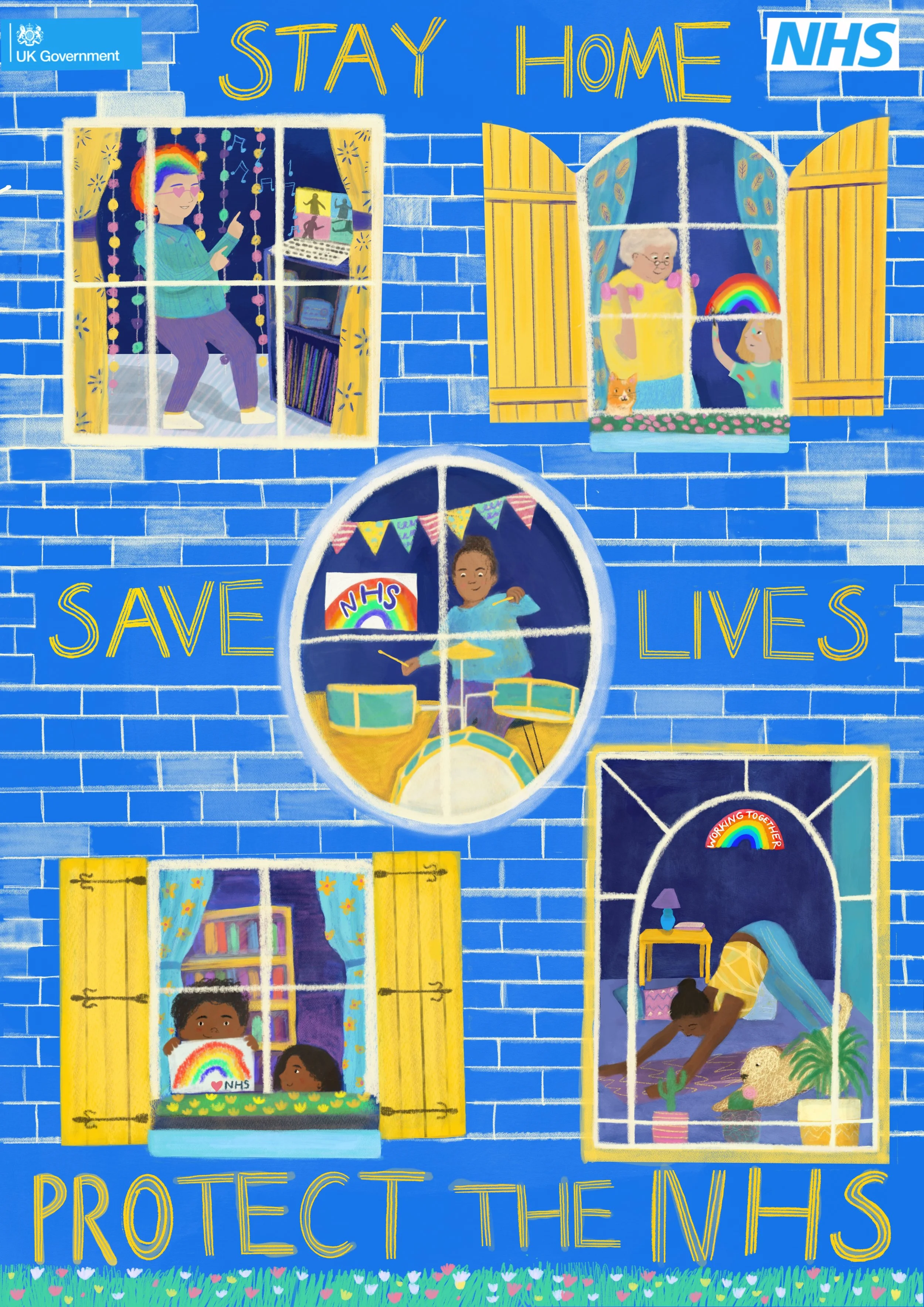 'Stay Home' NHS Poster