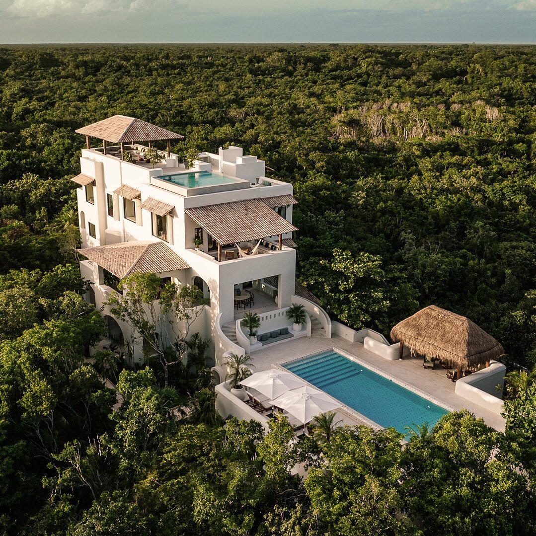 This villa we have exclusive access to in the Riviera Maya is giving me serious inspiration to plan a friend trip here stat. At 10,000 square feet, this home has 3 swimming pools, a wine cellar, gym, a private speakeasy bar, 24 hour butler service, a