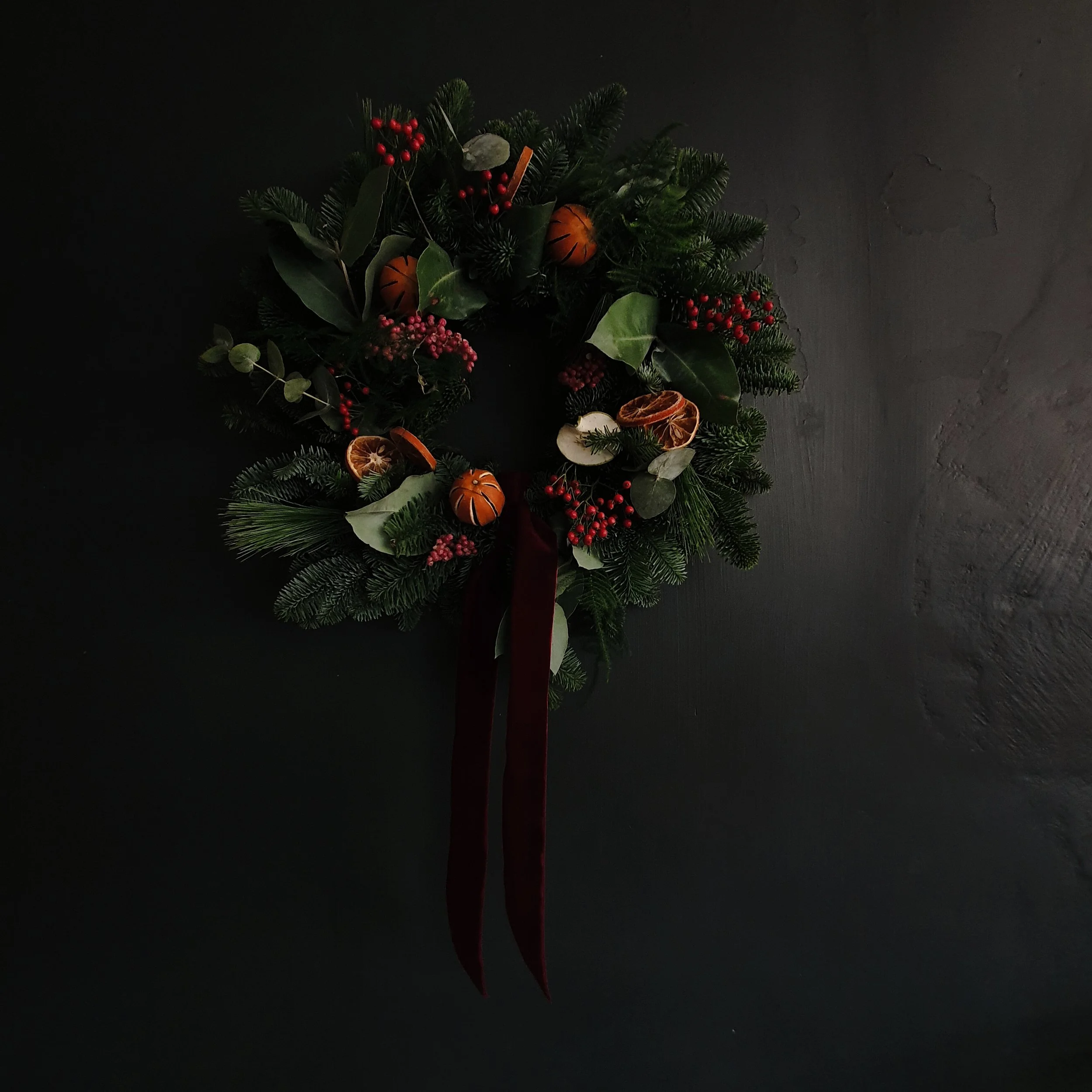 Fresh Festive Wreath - Winter Spice