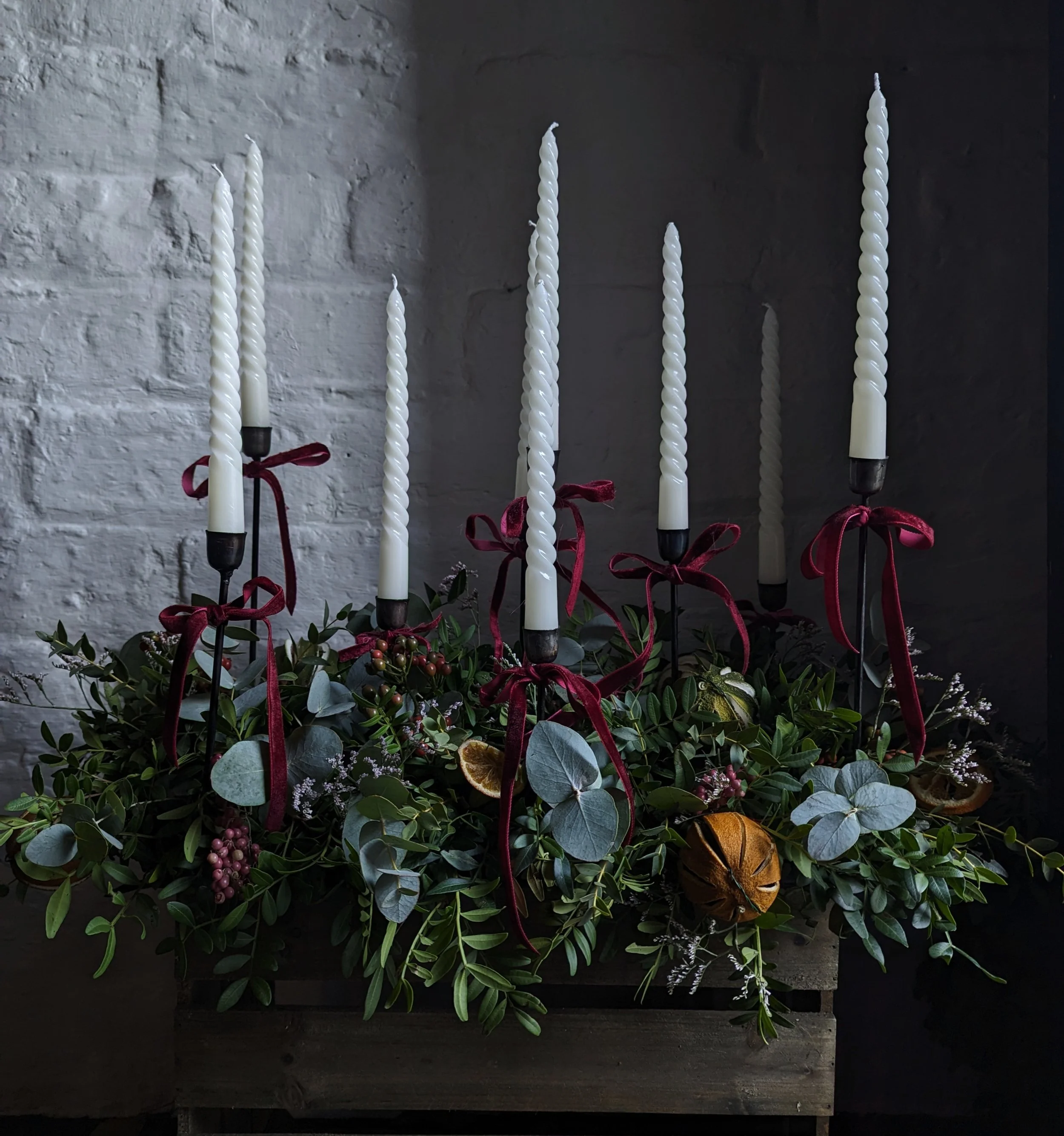 Festive Candle Centrepiece