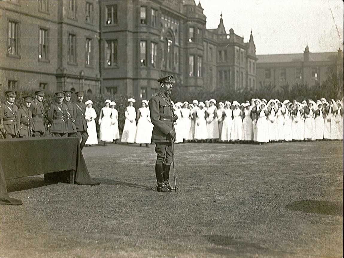 King George V East Leeds Military Hospital with Thackray in the background