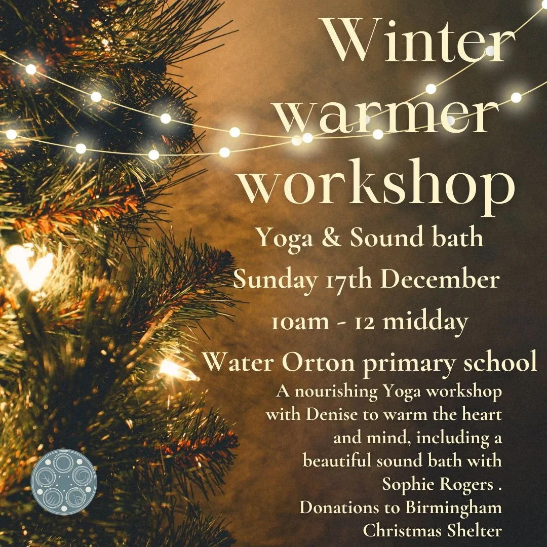 Winter warmer Yoga workshop &amp; soundbath with Denise &amp; Sophie