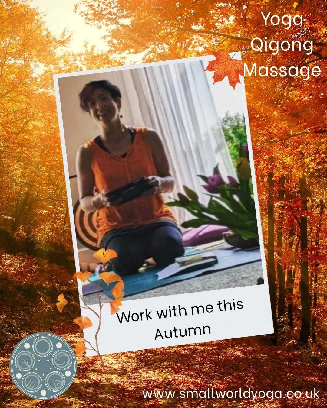 Where can you find me this Autumn?

Yoga &amp; Qigong sessions in Castle Bromwich, Coleshill, Water Orton &amp; Sutton Coldfield - check the slides for days and times ✨️ online options available too 🍂

Chair-based Mindful movement classes at New Osc