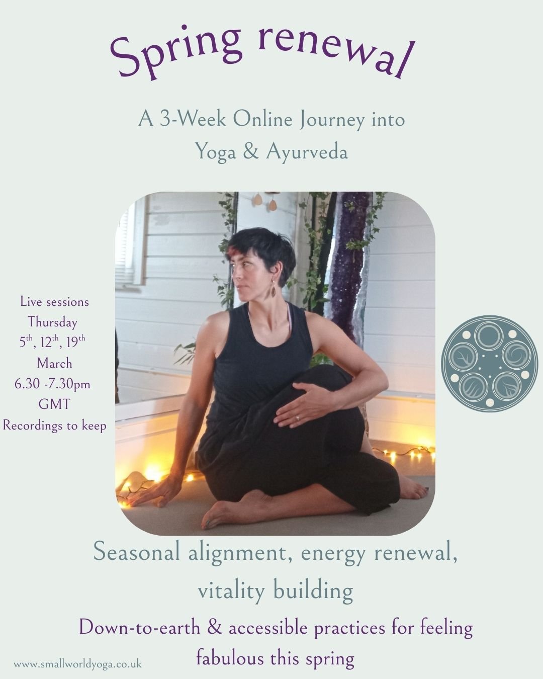 Spring Renewal. A 3-Week Online Journey into Yoga & Ayurveda