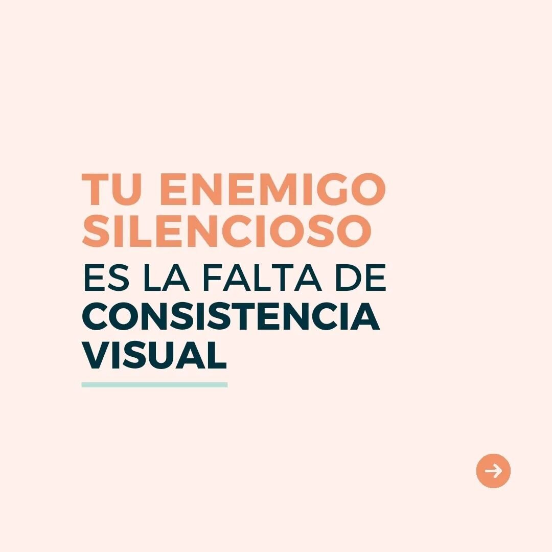 La inconsistencia visual es como un camale&oacute;n  que cambia de color constantemente, confundiendo a tus clientes y borrando tu marca de su memoria.

&iexcl;Construye una imagen consistente y memorable! 

💌 Comparte este post  y ayuda a otras mar