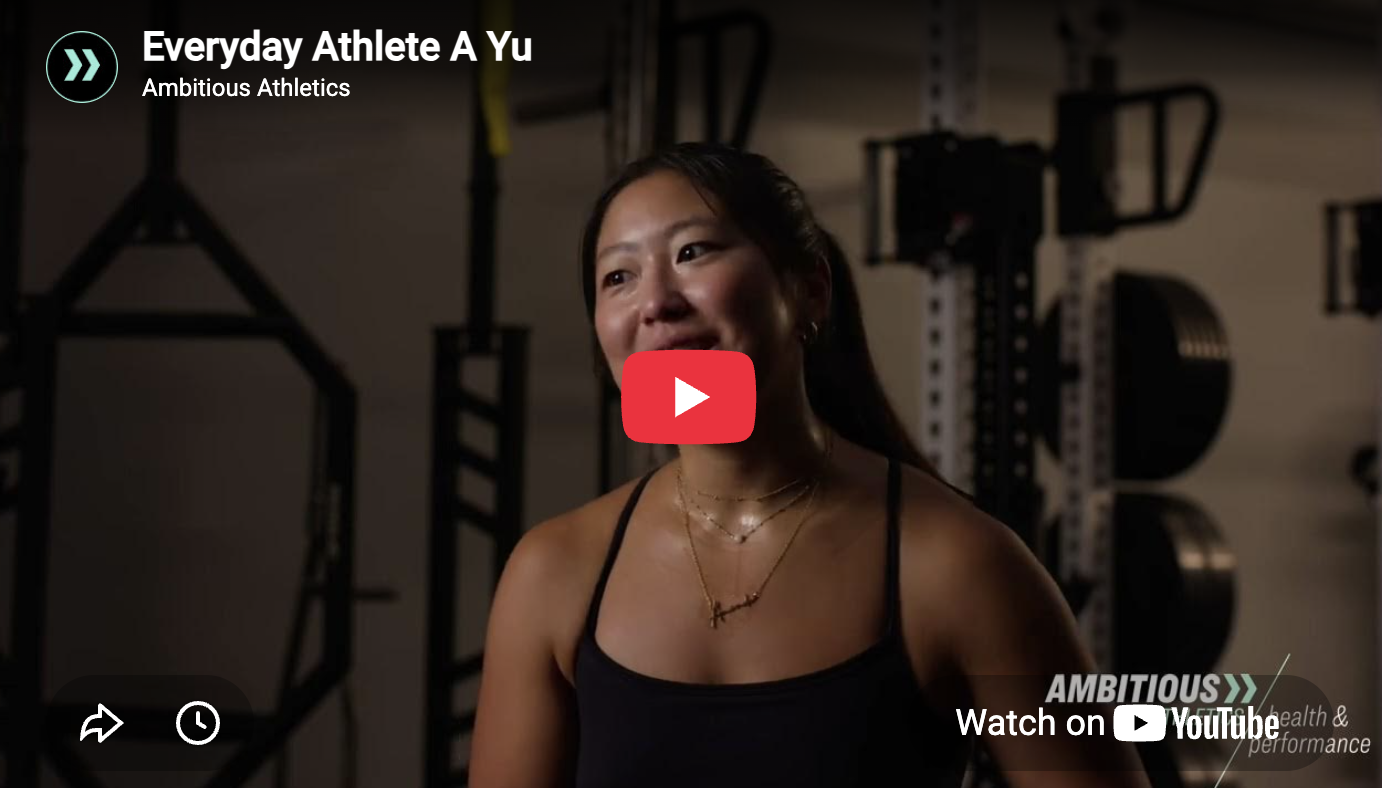 Watch A. Yu’s Ambitious Athletics member story