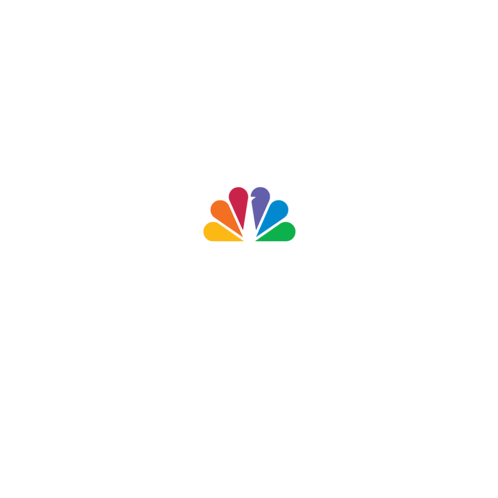Colorful peacock logo on white background.