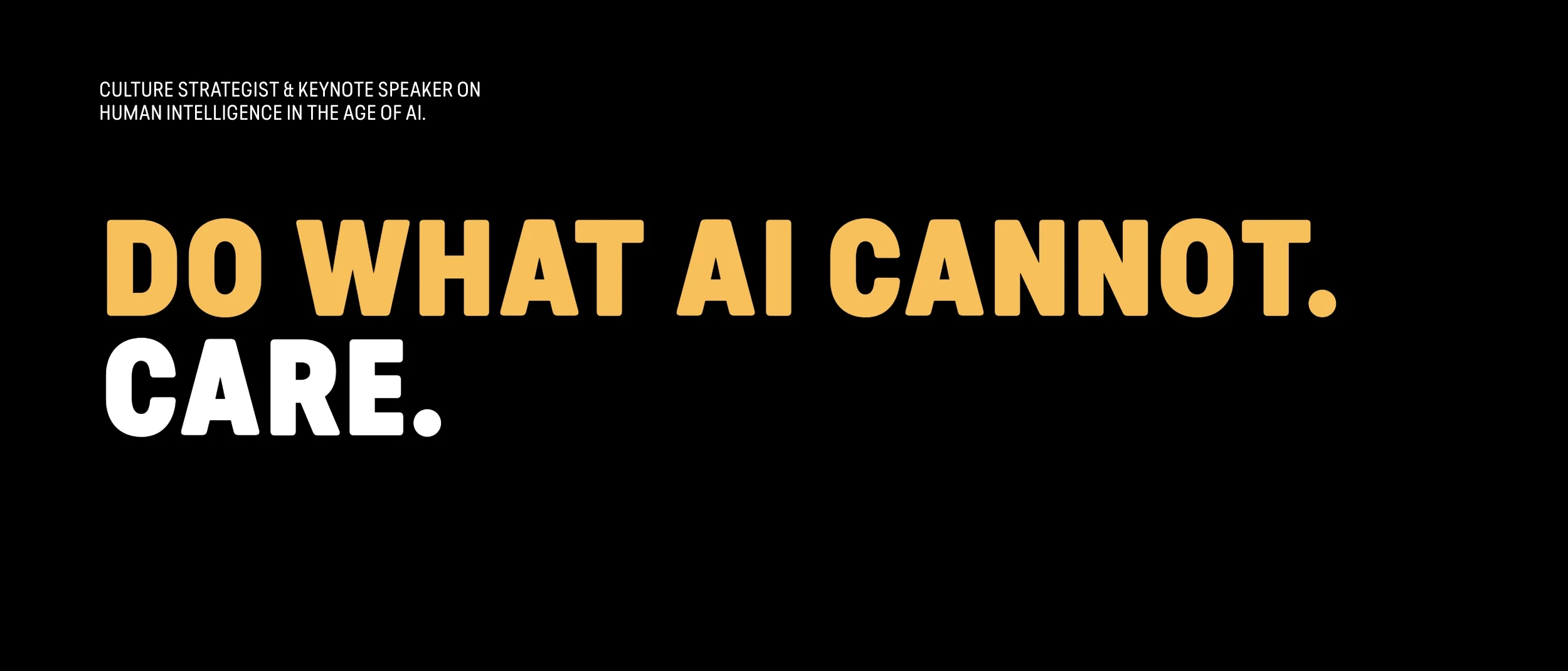 Do what AI cannot. Care. Jeanette Bronée, Culture Strategist and Keynote Speaker on Human Intelligence and Discernment in the Age of AI