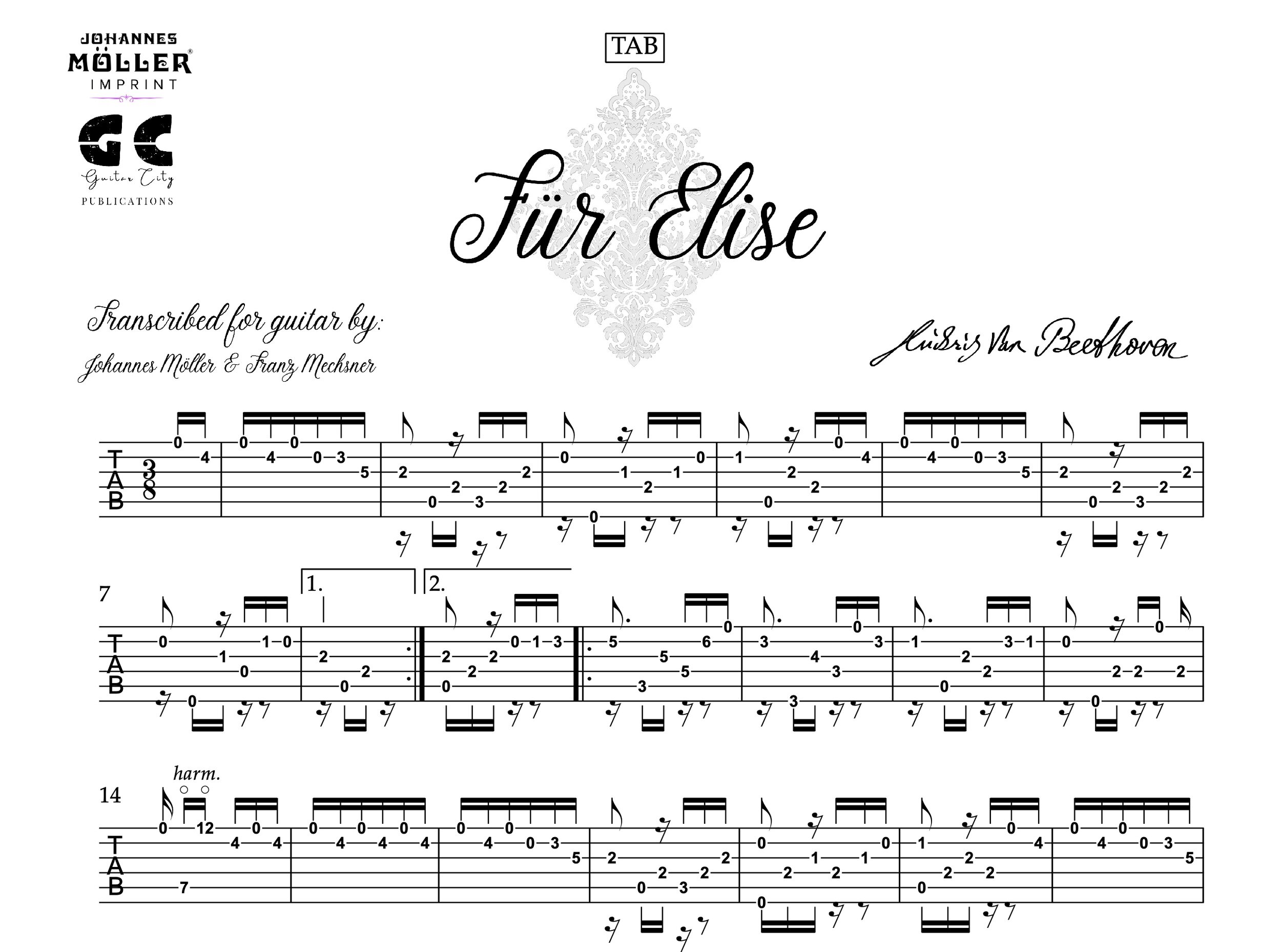 fur elise guitar pro download