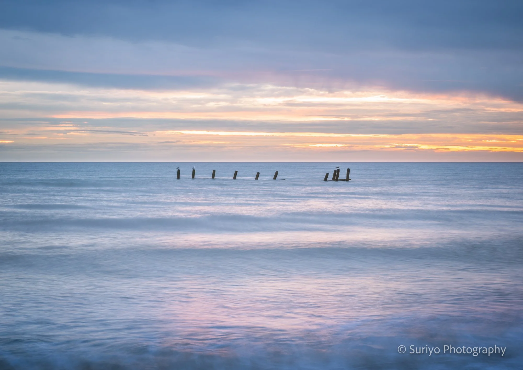 Pole in the sea