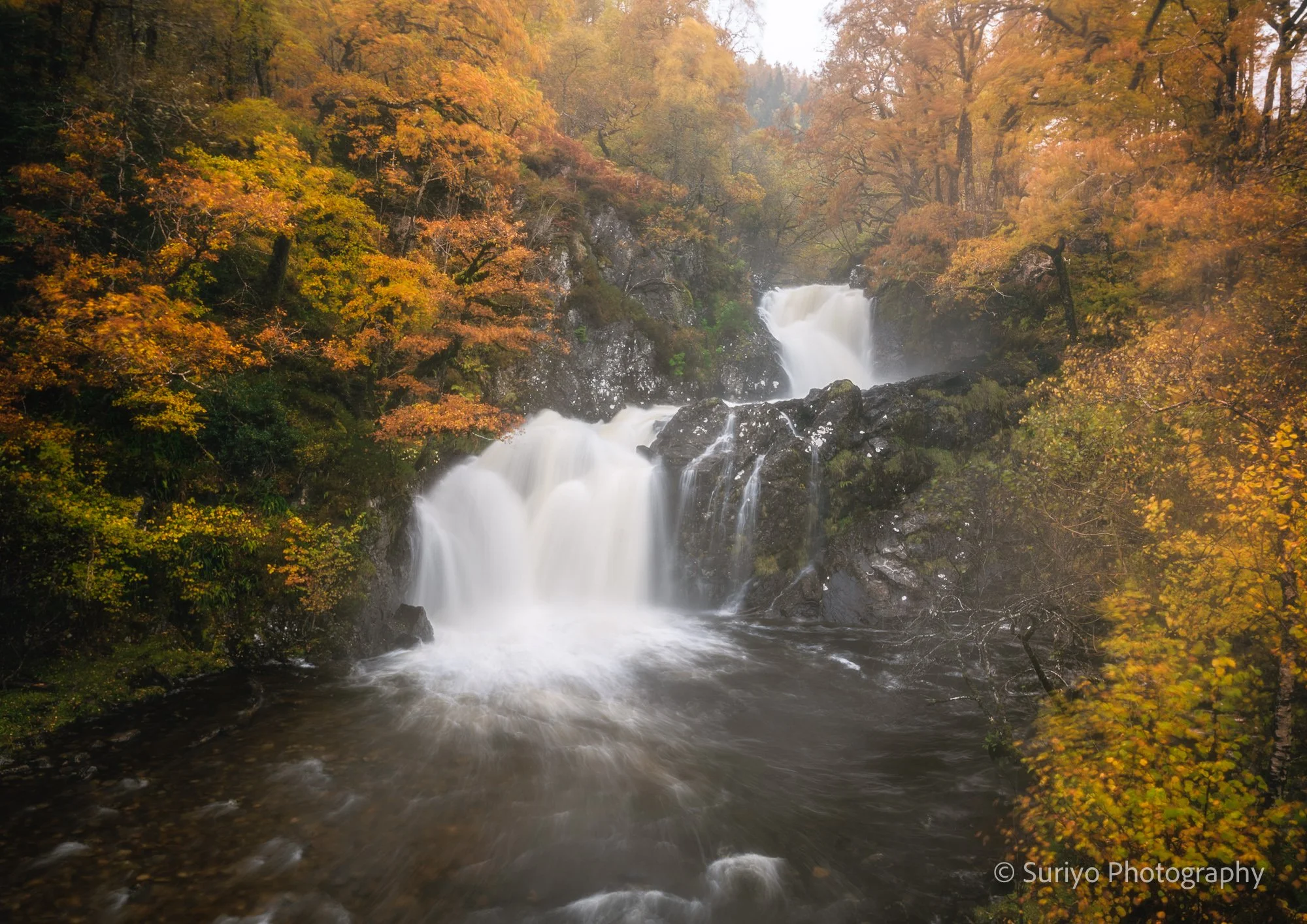Autumn waterfall