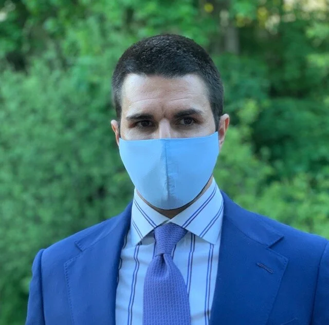 Lt. Blue with Baby Herringbone