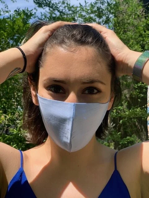 Sky Blue with Baby Herringbone 