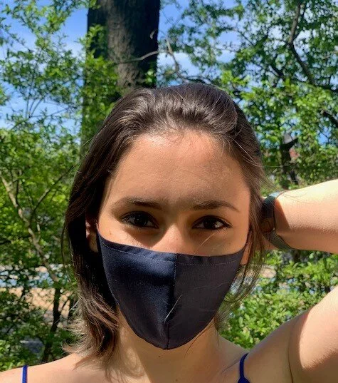 Super 150's Navy with Baby Herringbone