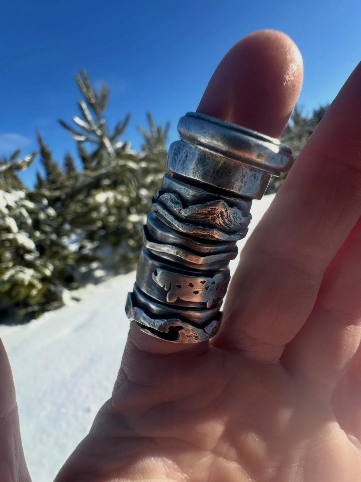 Felt a little cheeky this weekend and took a break from stats and ArcGIS, and thesis writing to hammer out some silver instead ✨

This school year has definitely had moments where it felt like it would neverrrrr end&hellip; and I had a dream about pr