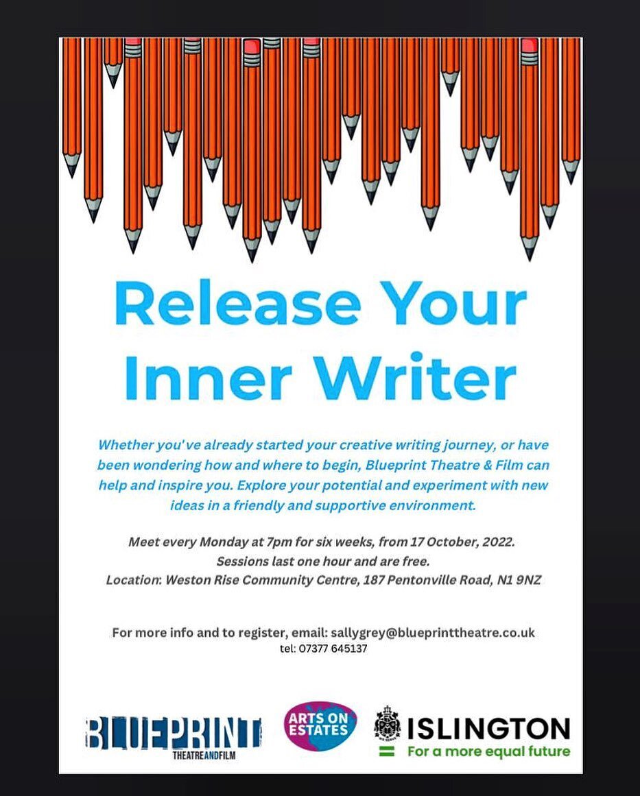 Sign up, sign up! 

This six weekly writing group is for Islington residents only and we are excited to hear you. 

The overall theme is The New Normal and there will be a new challenge every week. Whether you're an experienced novelist or just fancy