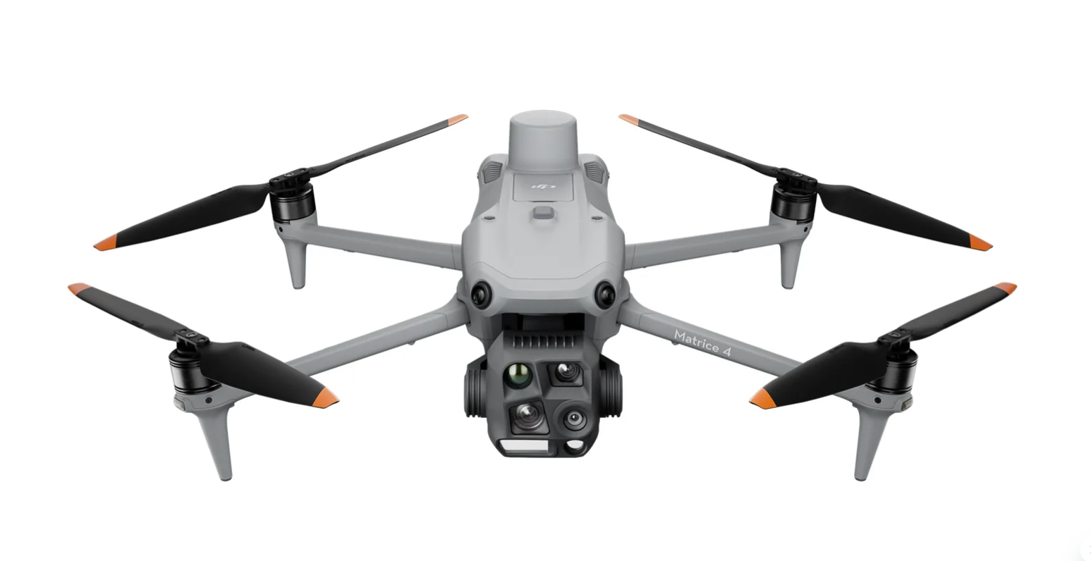 DJI Matrice 4T enterprise drone with advanced thermal imaging, zoom, and multi-sensor payload system for public safety, inspection, mapping, and industrial UAV operations