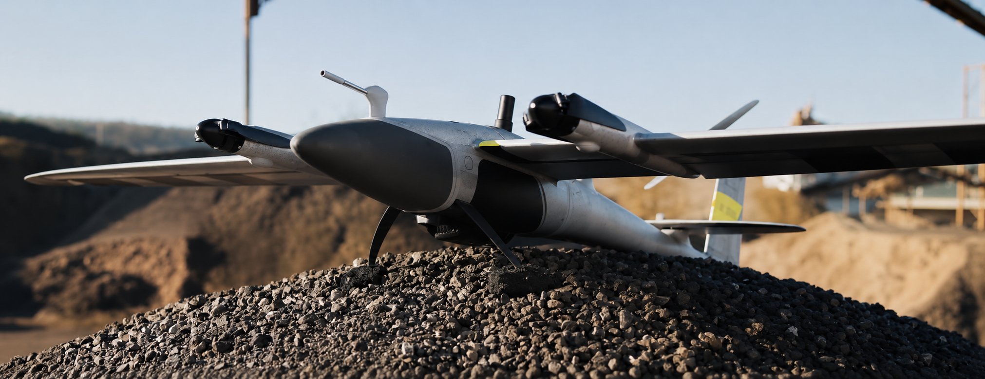 Quantum Systems Trinity Pro NDAA/Blue eVTOL fixed-wing drone for mapping, surveying, and LiDAR missions