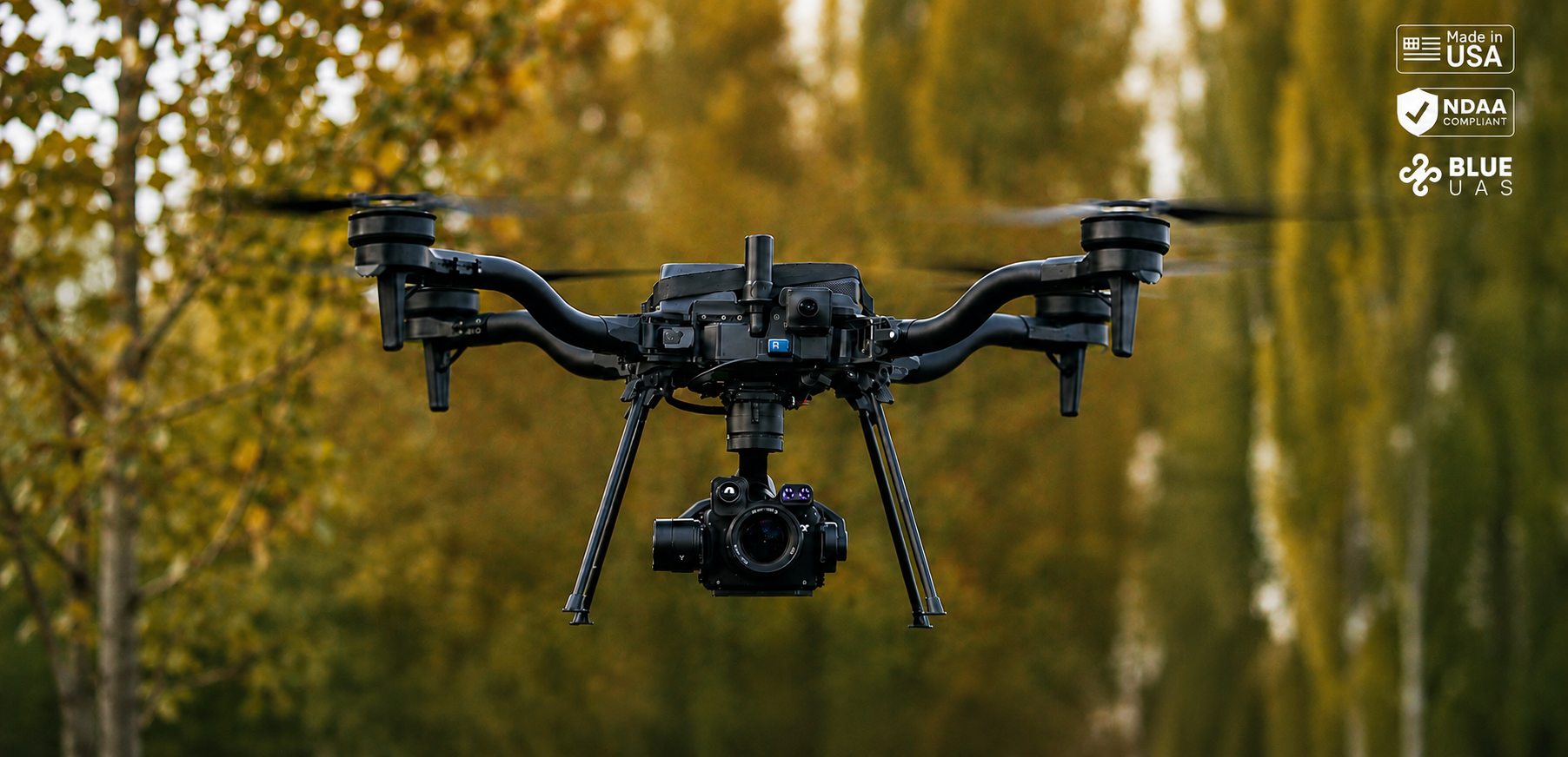 Freefly Astro Max NDAA-compliant Blue UAS drone for aerial mapping, inspection, and geospatial operations