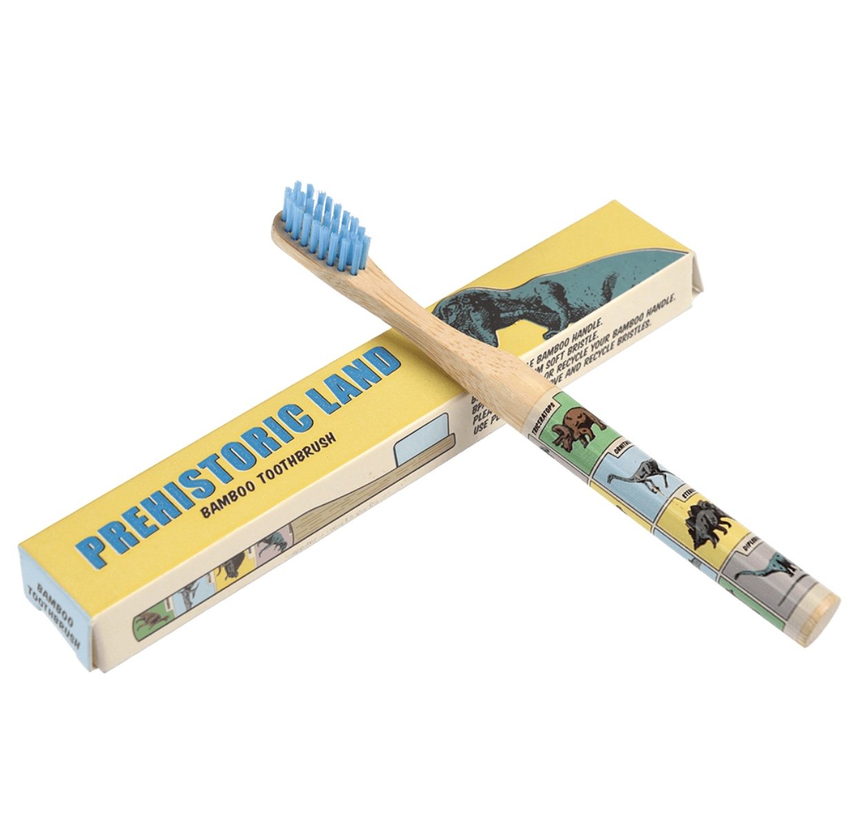 Children's dinosaur bamboo toothbrush